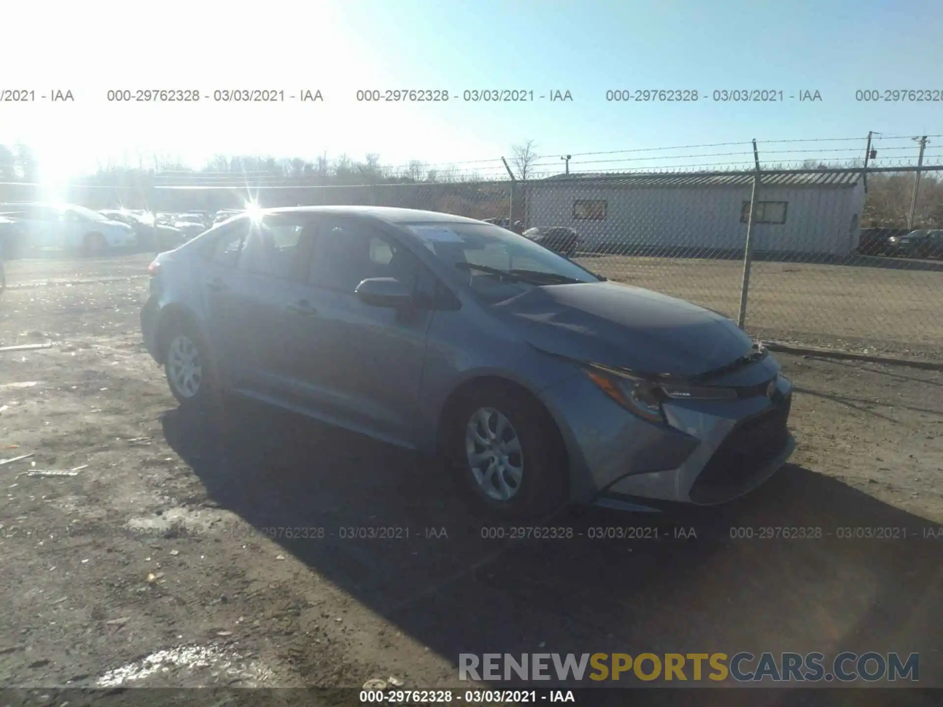 1 Photograph of a damaged car 5YFEPRAE9LP134676 TOYOTA COROLLA 2020