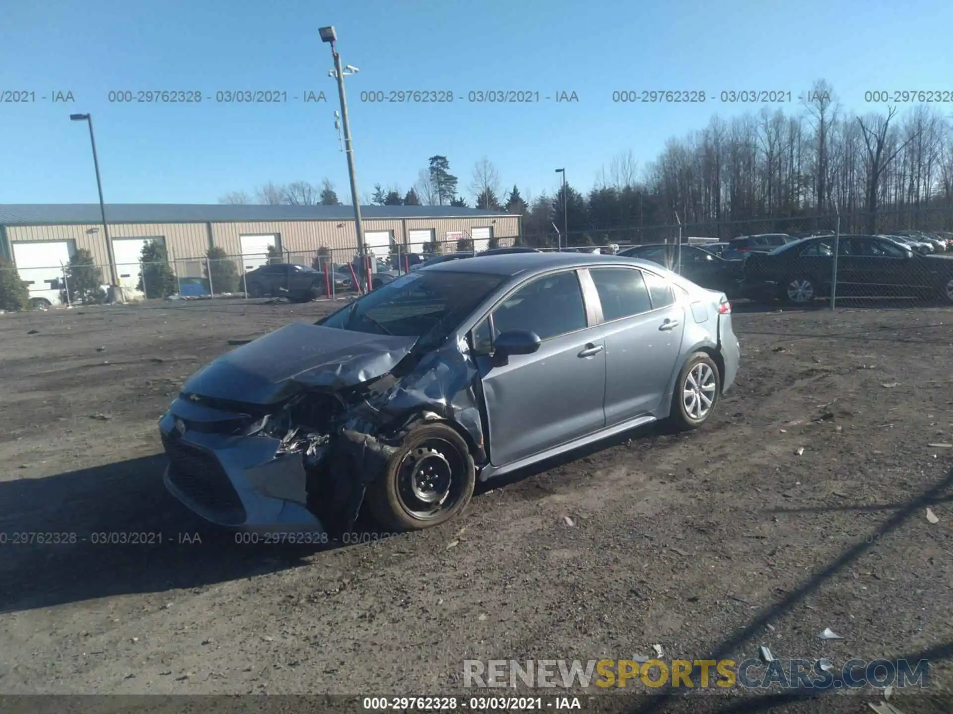 2 Photograph of a damaged car 5YFEPRAE9LP134676 TOYOTA COROLLA 2020