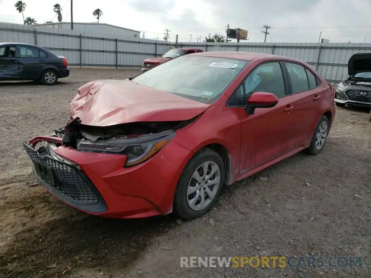 2 Photograph of a damaged car 5YFEPRAE9LP135360 TOYOTA COROLLA 2020