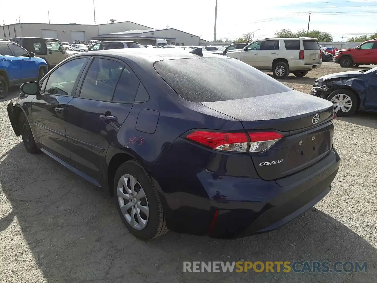 3 Photograph of a damaged car 5YFEPRAE9LP135388 TOYOTA COROLLA 2020