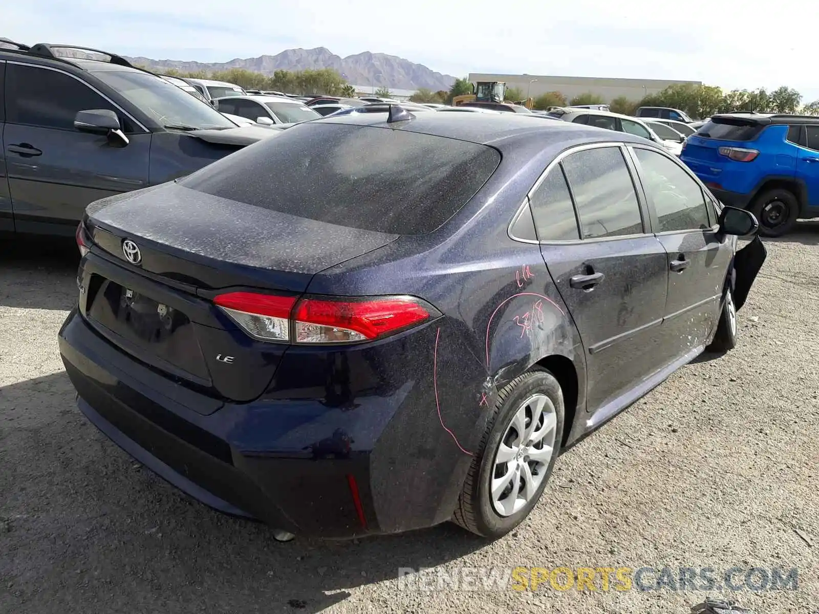 4 Photograph of a damaged car 5YFEPRAE9LP135388 TOYOTA COROLLA 2020