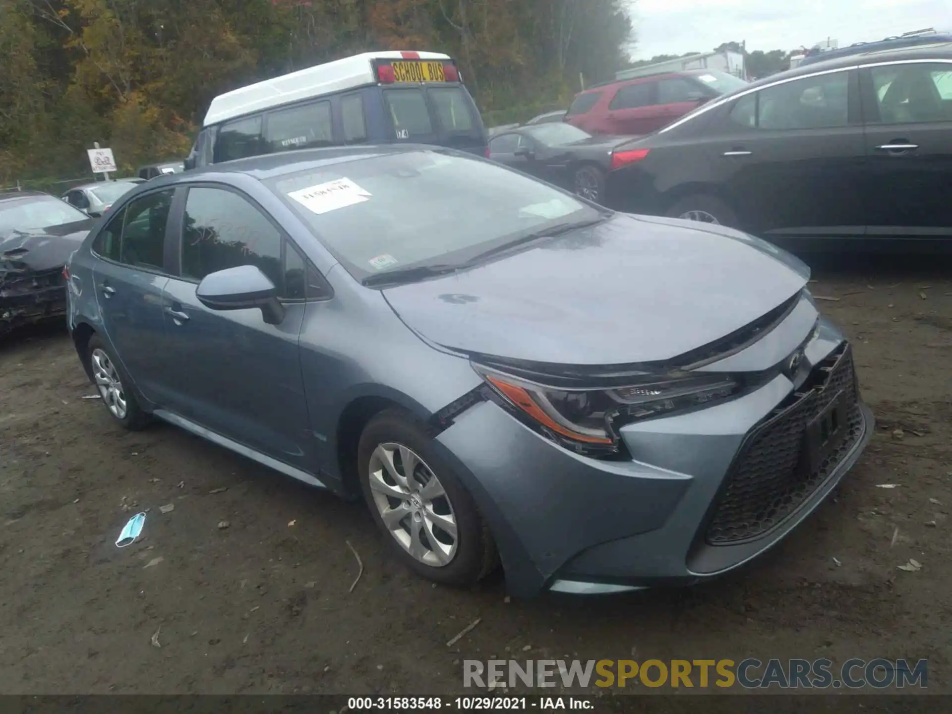 1 Photograph of a damaged car 5YFEPRAE9LP136430 TOYOTA COROLLA 2020