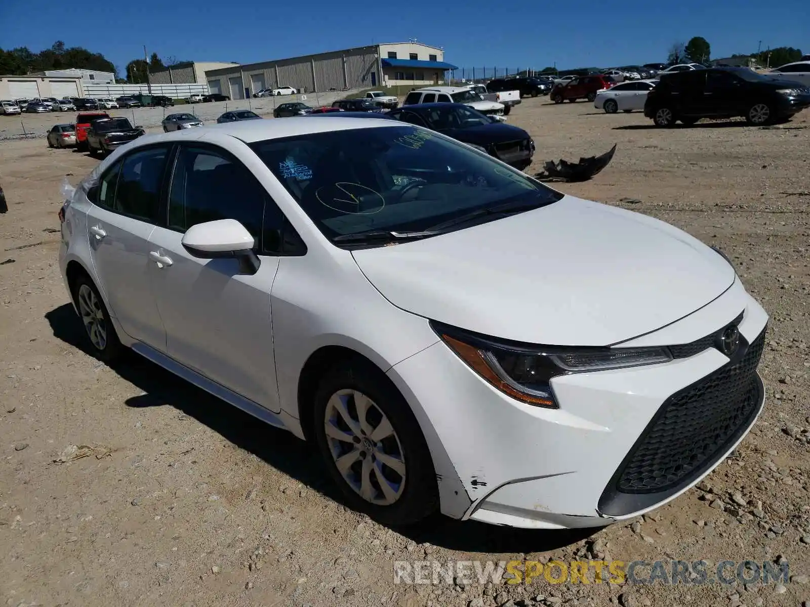 1 Photograph of a damaged car 5YFEPRAE9LP136461 TOYOTA COROLLA 2020