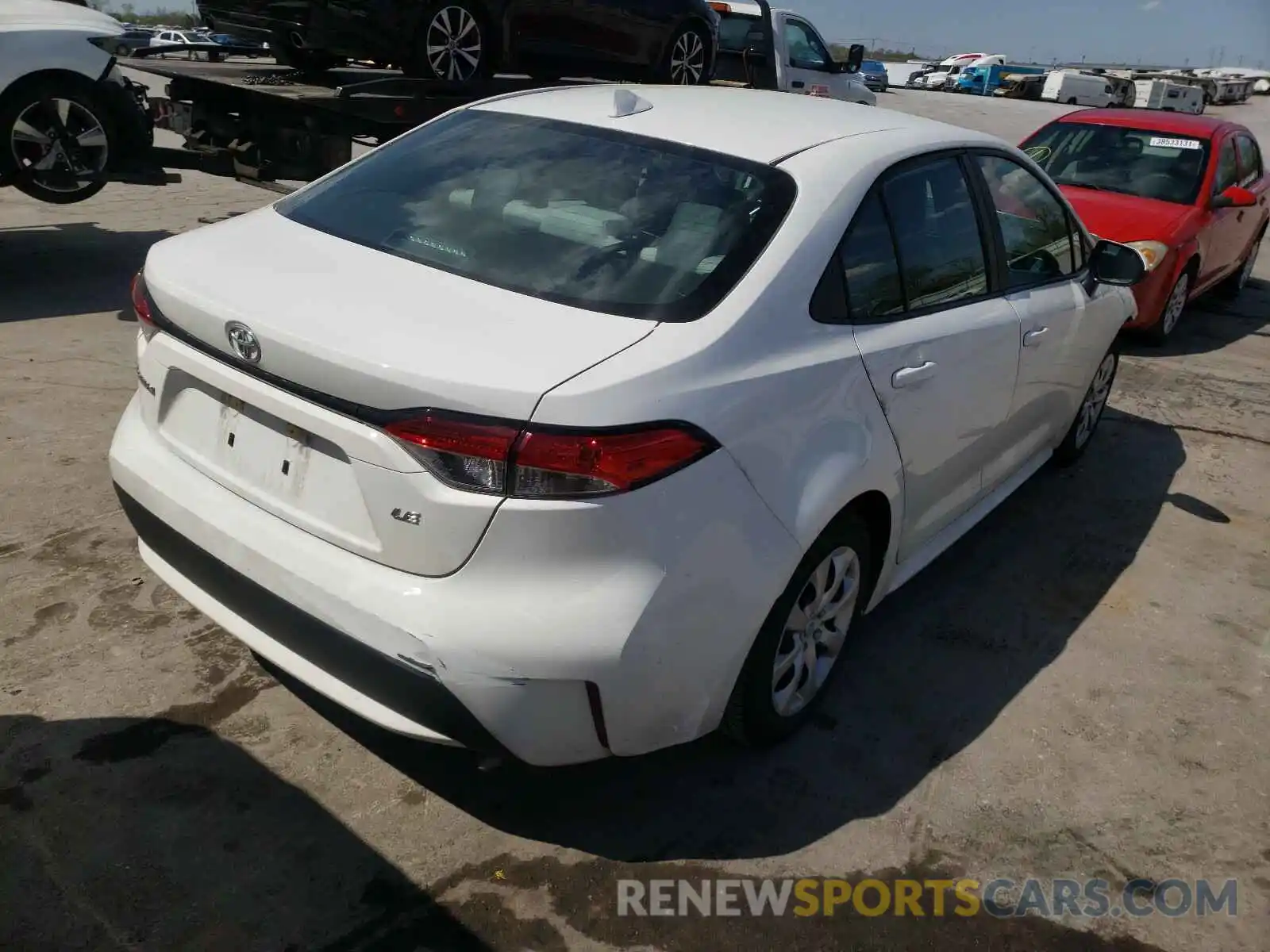 4 Photograph of a damaged car 5YFEPRAE9LP138534 TOYOTA COROLLA 2020