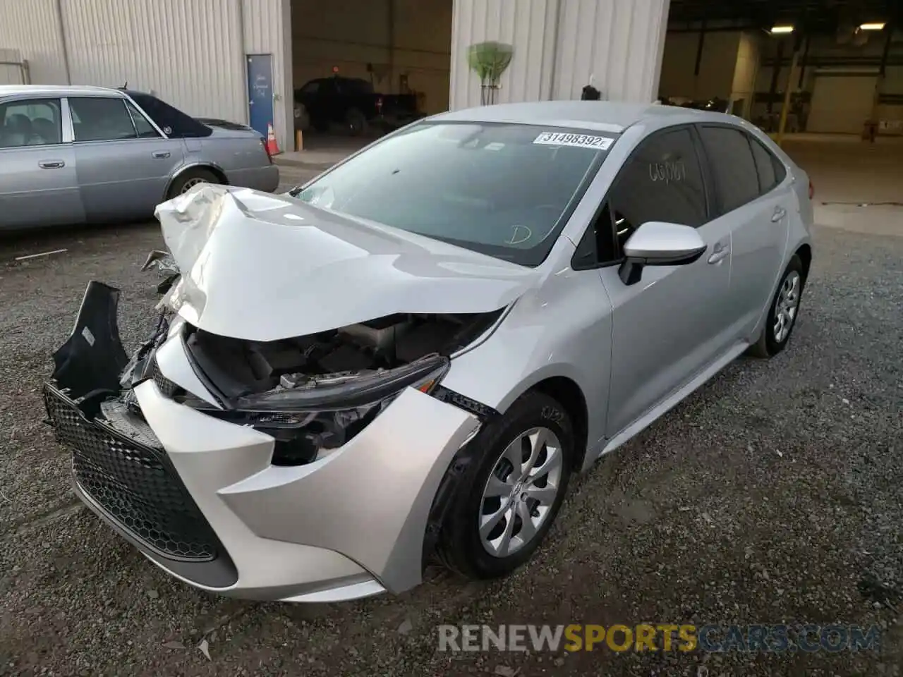 2 Photograph of a damaged car 5YFEPRAE9LP139232 TOYOTA COROLLA 2020