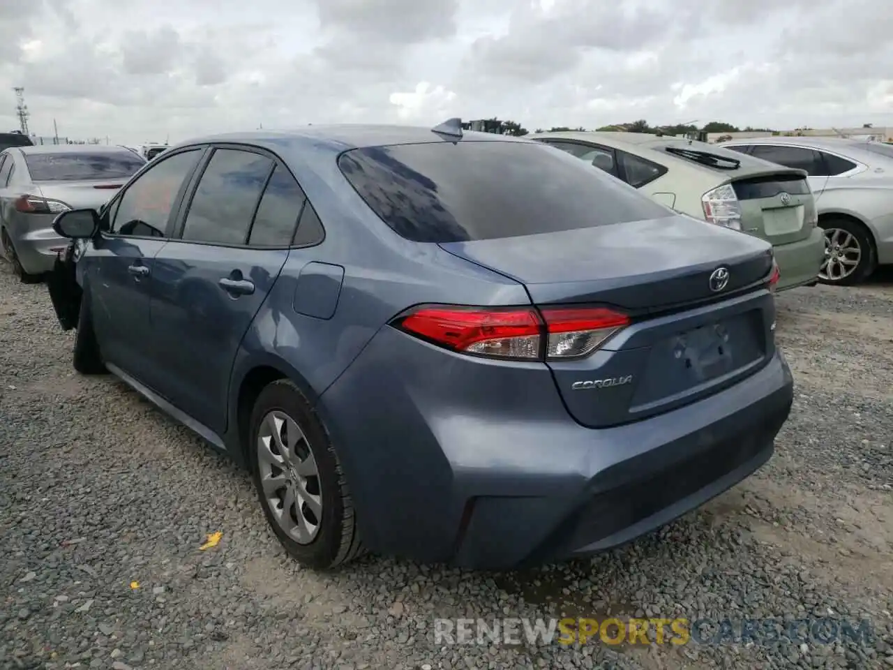 3 Photograph of a damaged car 5YFEPRAE9LP140168 TOYOTA COROLLA 2020