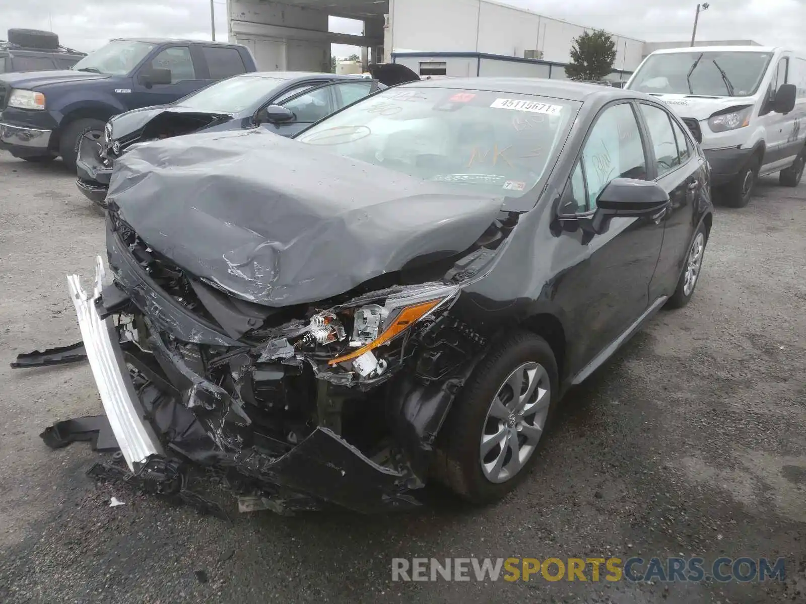 2 Photograph of a damaged car 5YFEPRAE9LP140896 TOYOTA COROLLA 2020