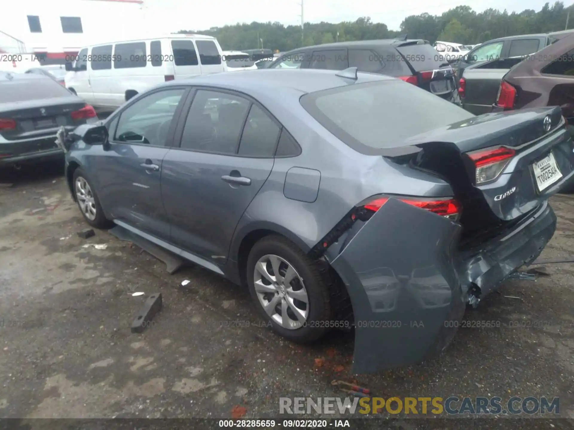 3 Photograph of a damaged car 5YFEPRAE9LP141126 TOYOTA COROLLA 2020