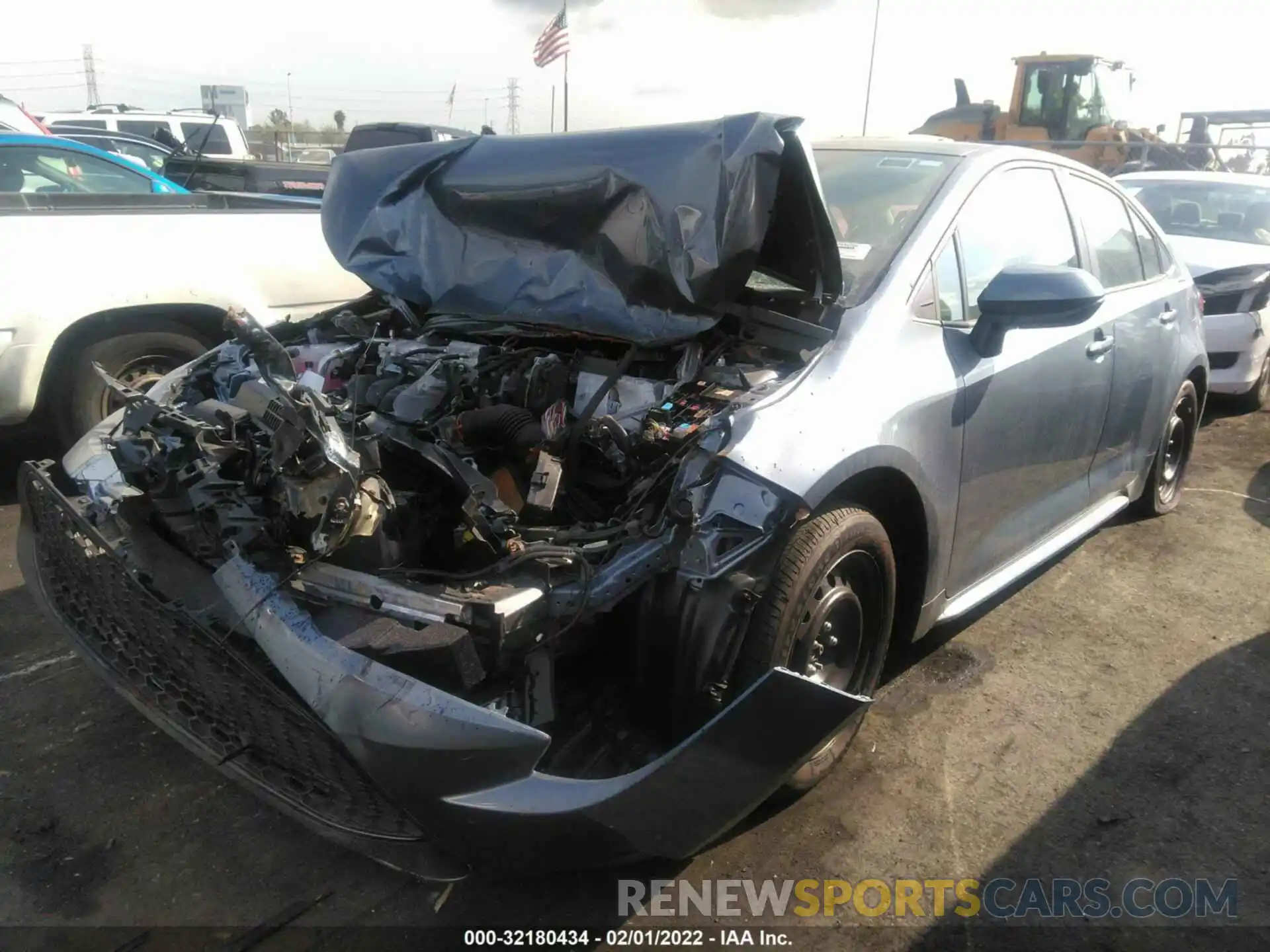 2 Photograph of a damaged car 5YFEPRAE9LP141885 TOYOTA COROLLA 2020