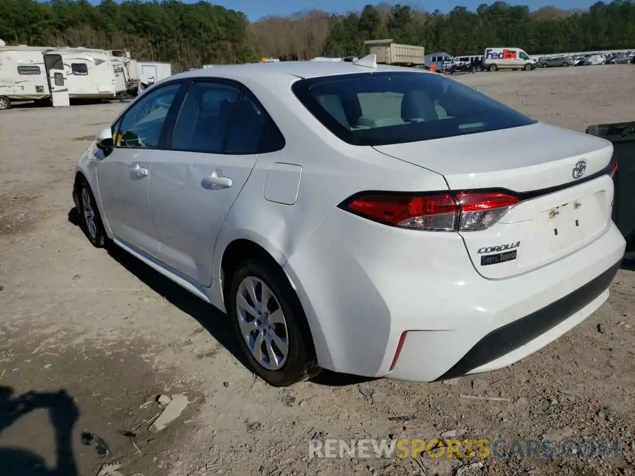 3 Photograph of a damaged car 5YFEPRAE9LP142731 TOYOTA COROLLA 2020