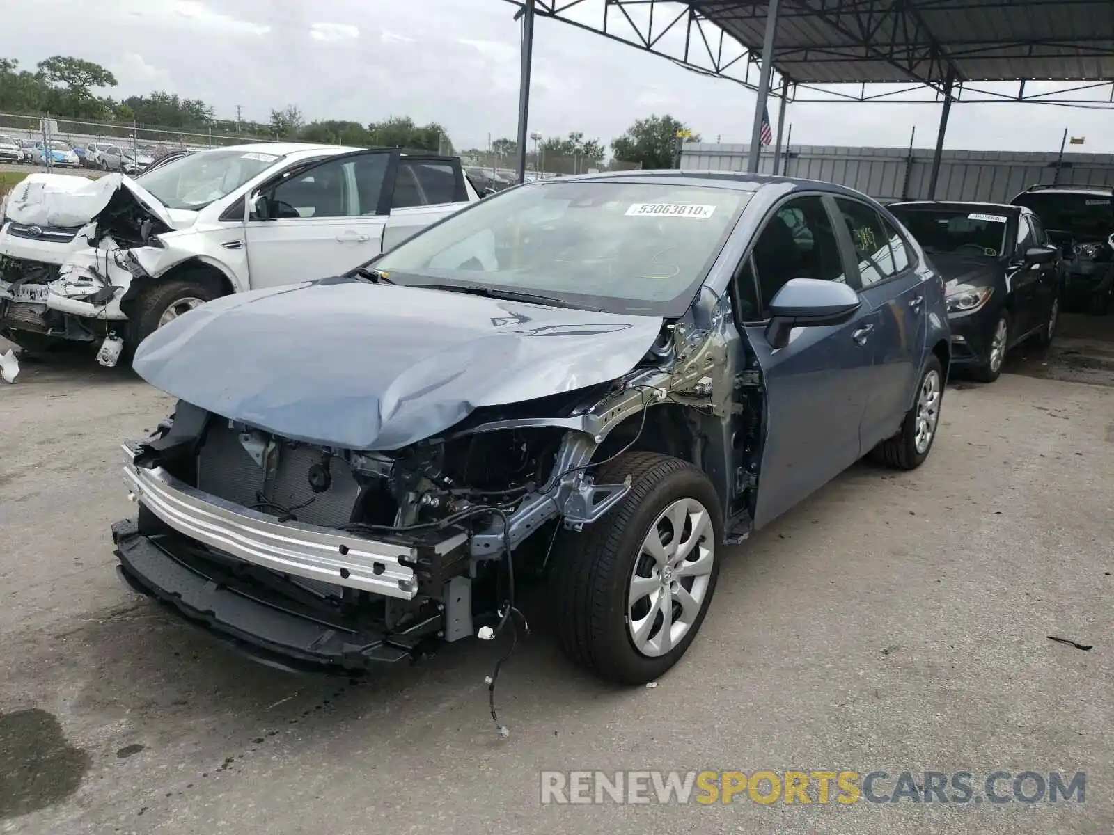 2 Photograph of a damaged car 5YFEPRAE9LP142972 TOYOTA COROLLA 2020