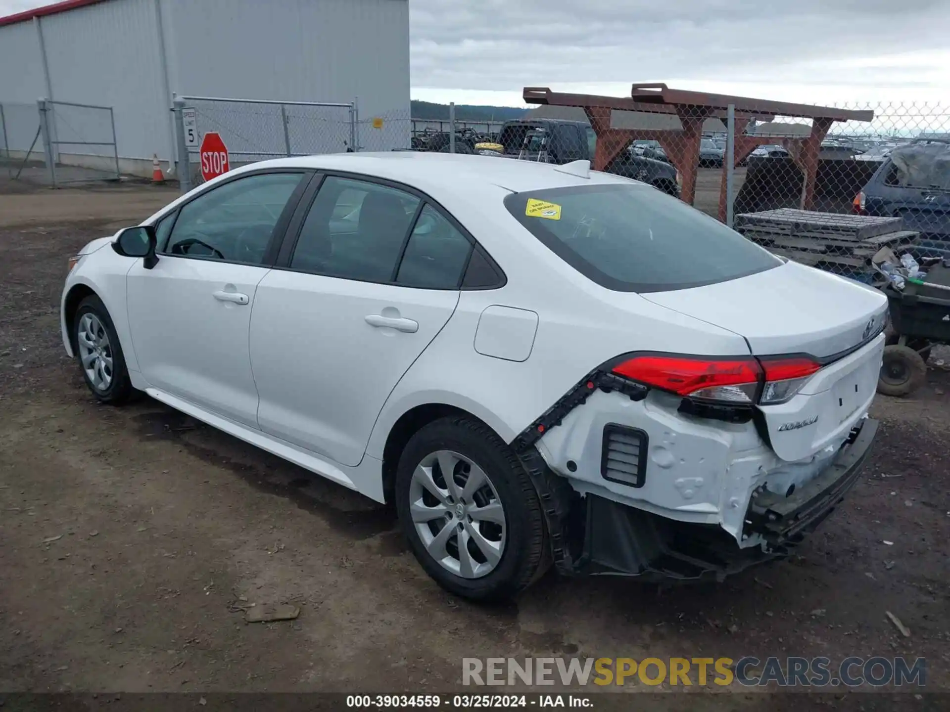 3 Photograph of a damaged car 5YFEPRAE9LP143054 TOYOTA COROLLA 2020