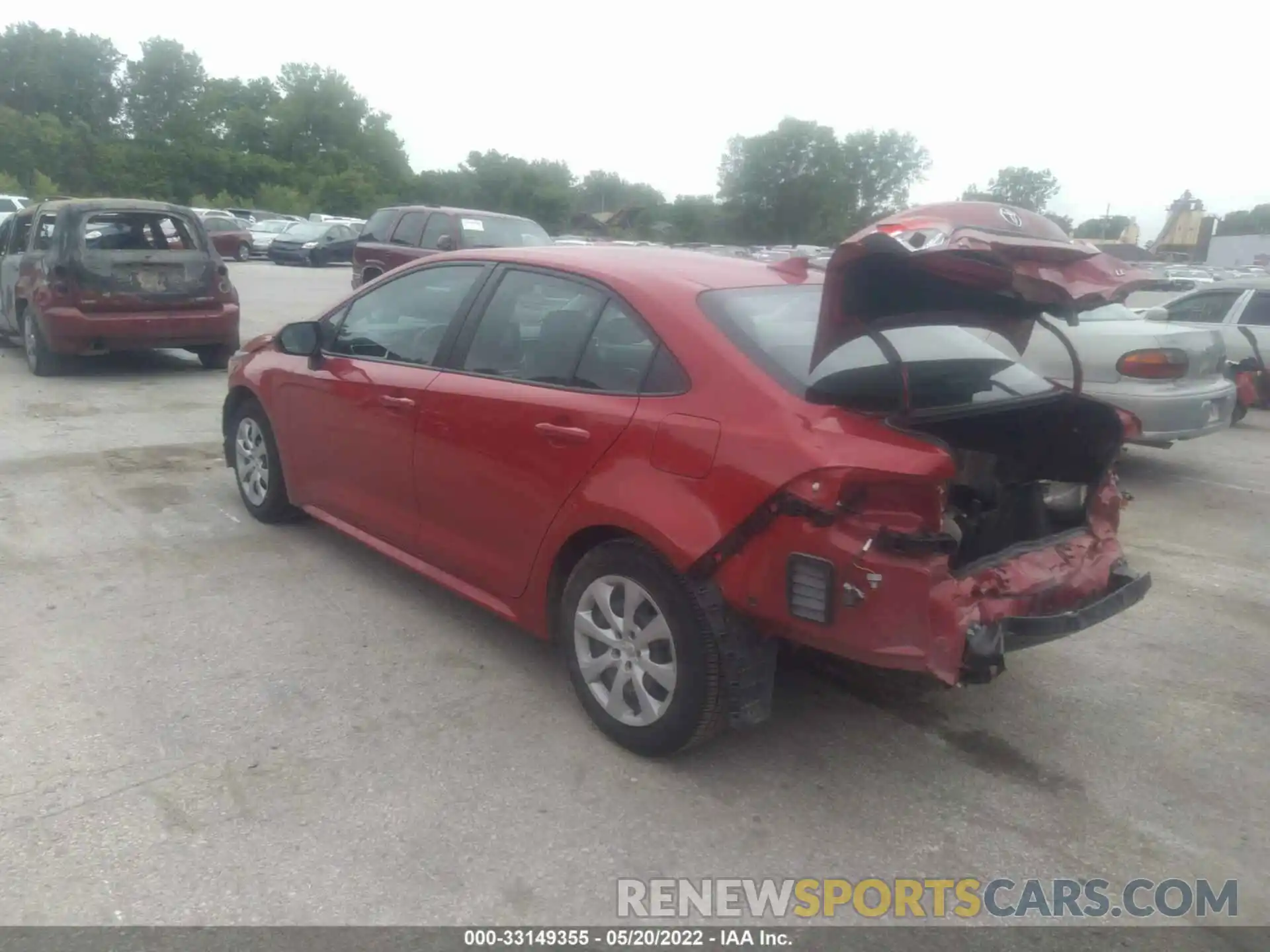 3 Photograph of a damaged car 5YFEPRAE9LP143149 TOYOTA COROLLA 2020