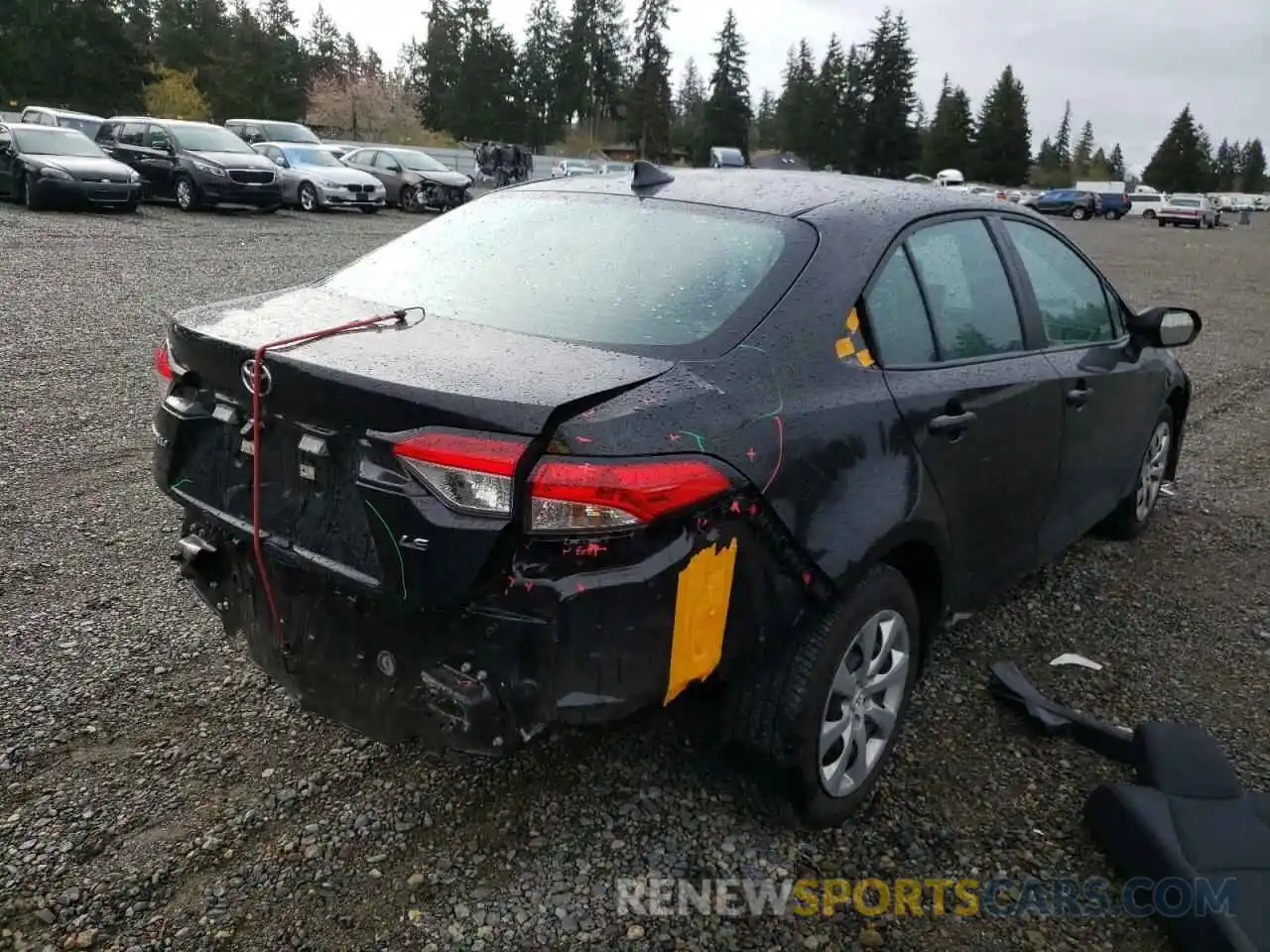 4 Photograph of a damaged car 5YFEPRAE9LP143460 TOYOTA COROLLA 2020