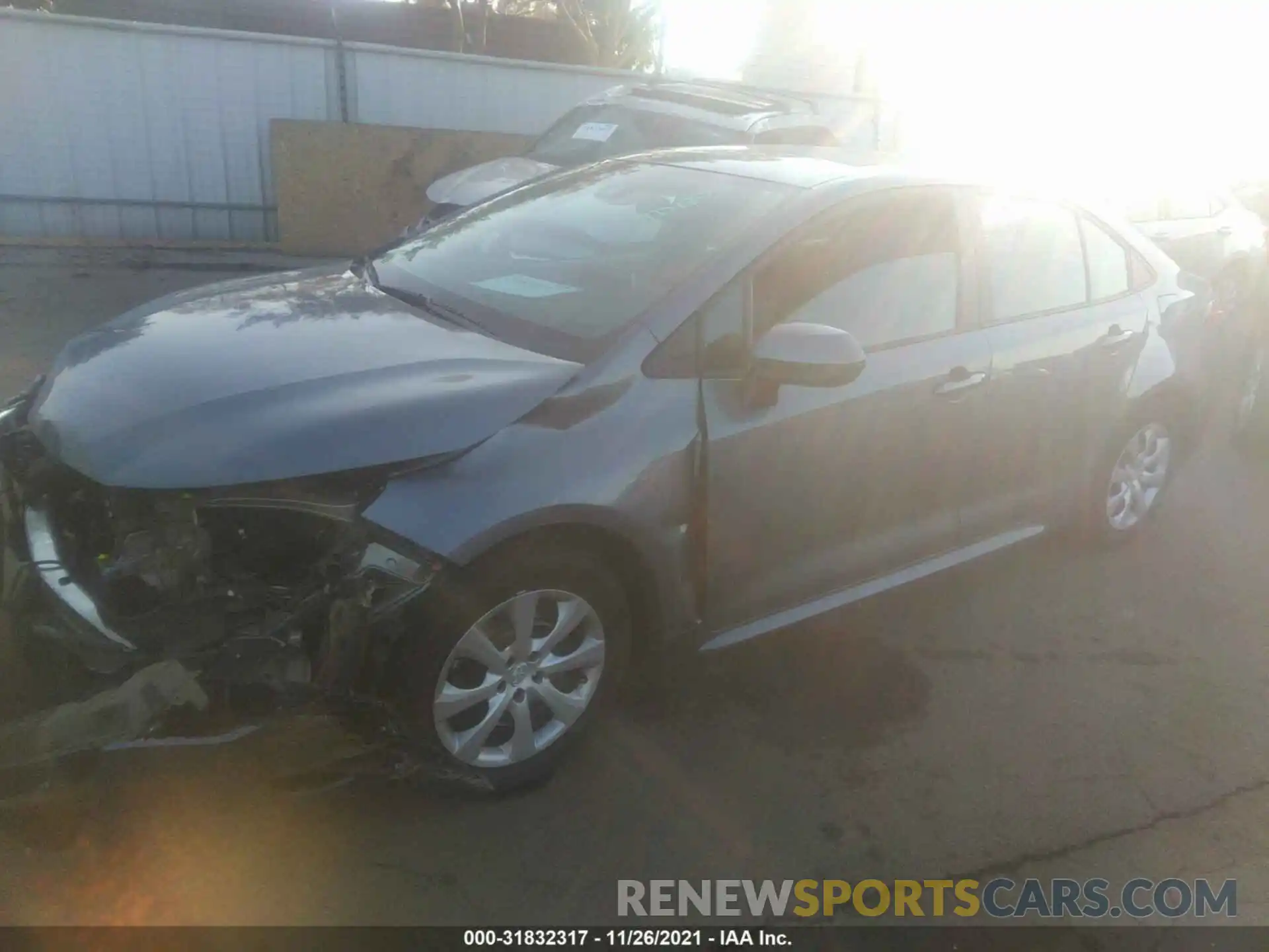 2 Photograph of a damaged car 5YFEPRAE9LP144124 TOYOTA COROLLA 2020