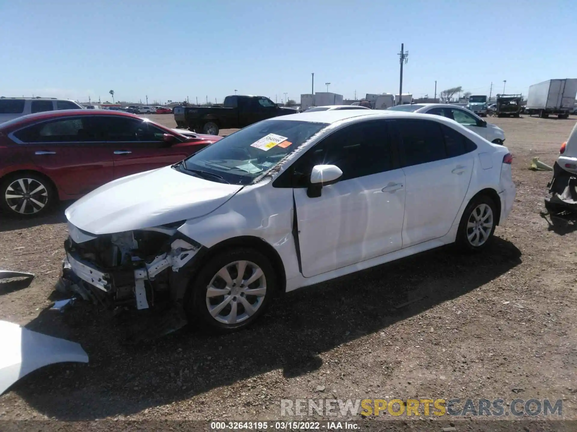 2 Photograph of a damaged car 5YFEPRAE9LP145449 TOYOTA COROLLA 2020