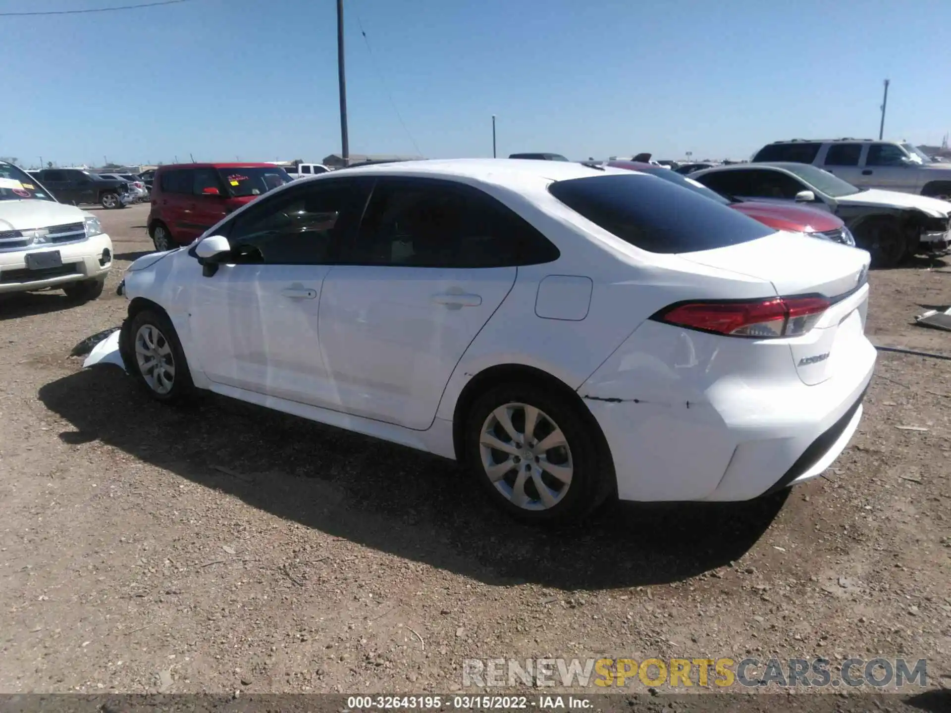 3 Photograph of a damaged car 5YFEPRAE9LP145449 TOYOTA COROLLA 2020