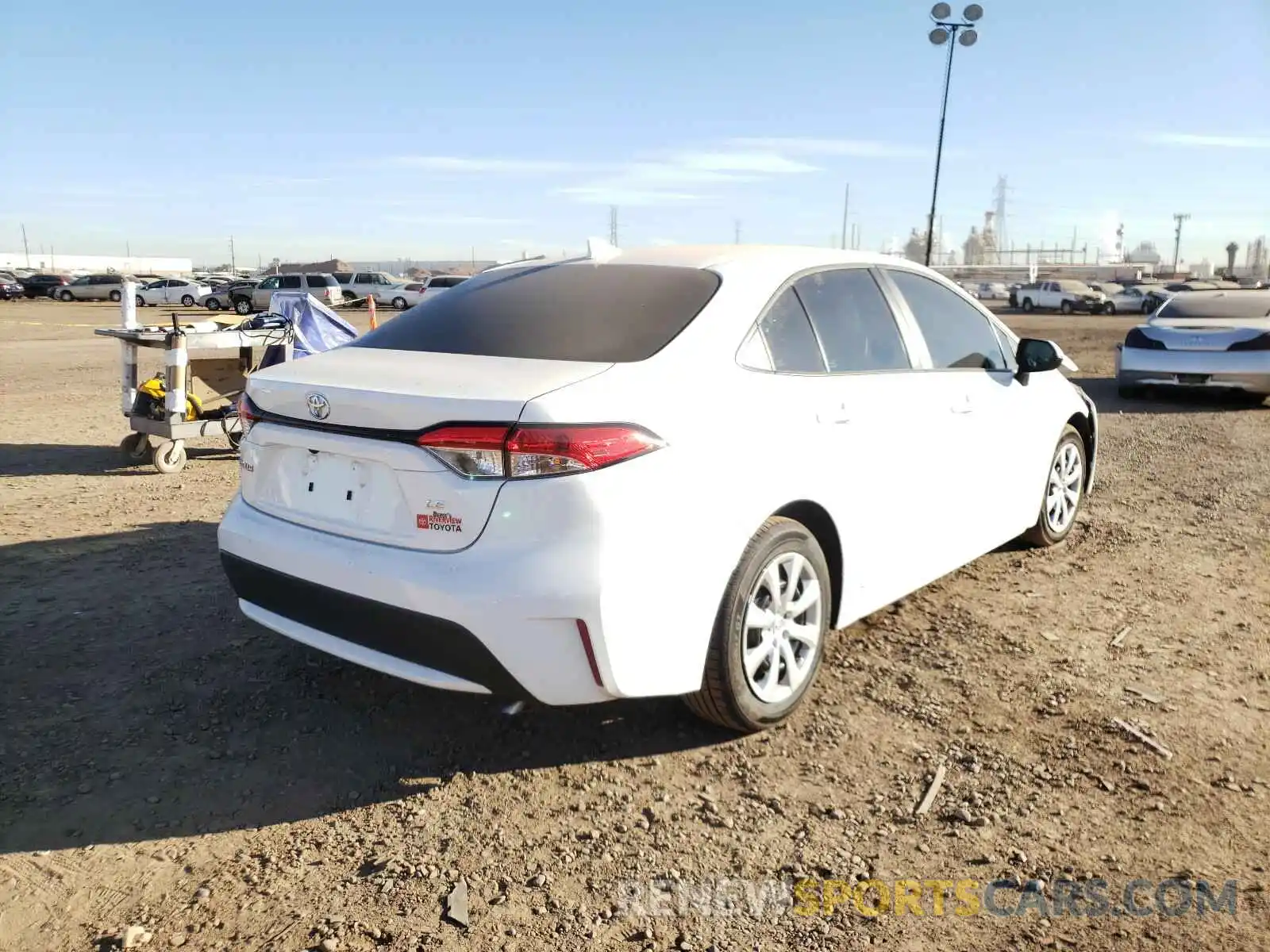 4 Photograph of a damaged car 5YFEPRAE9LP145497 TOYOTA COROLLA 2020