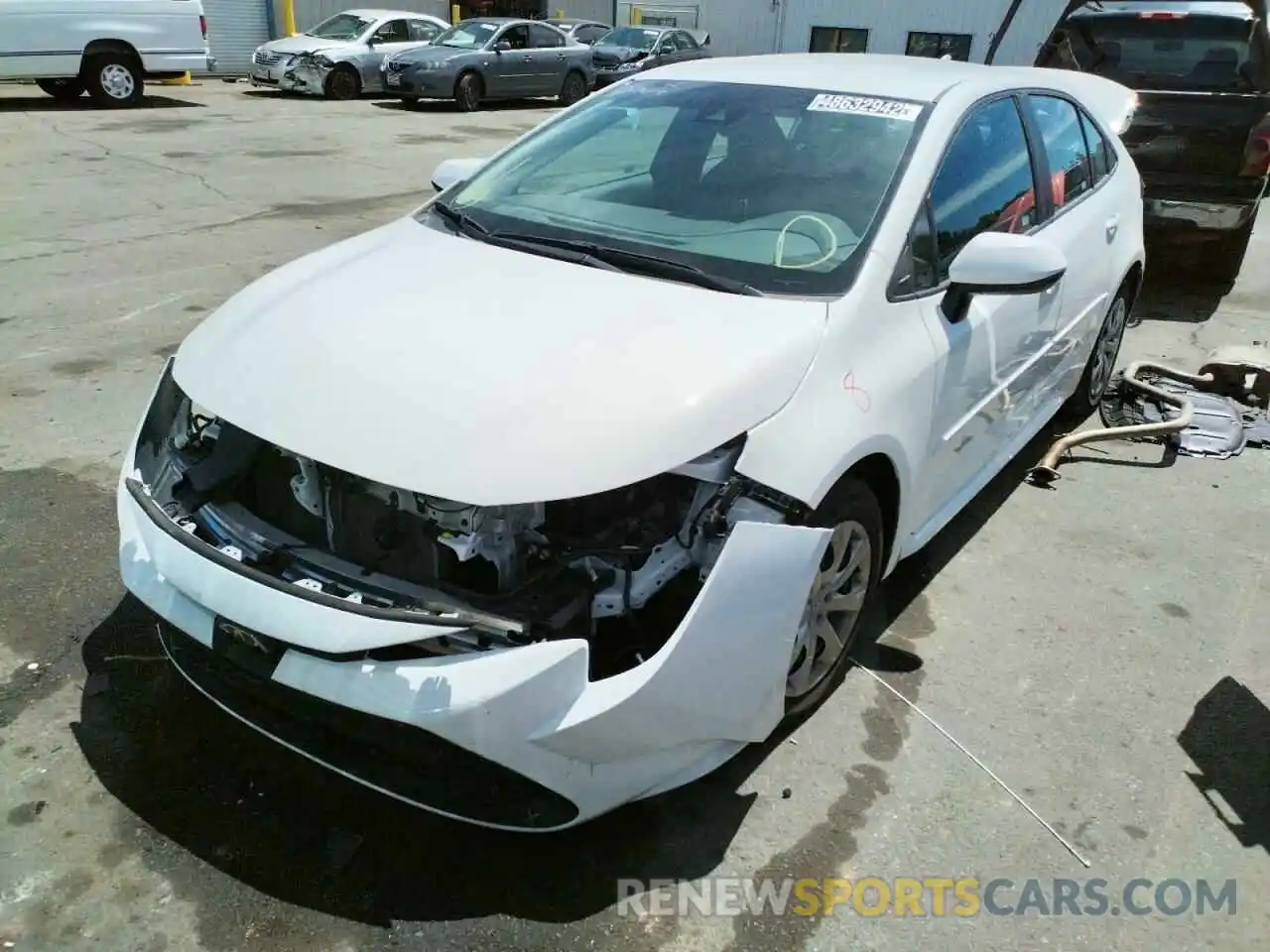 2 Photograph of a damaged car 5YFEPRAE9LP145581 TOYOTA COROLLA 2020