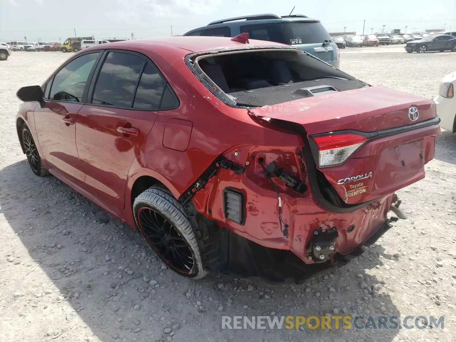 3 Photograph of a damaged car 5YFEPRAE9LP146620 TOYOTA COROLLA 2020