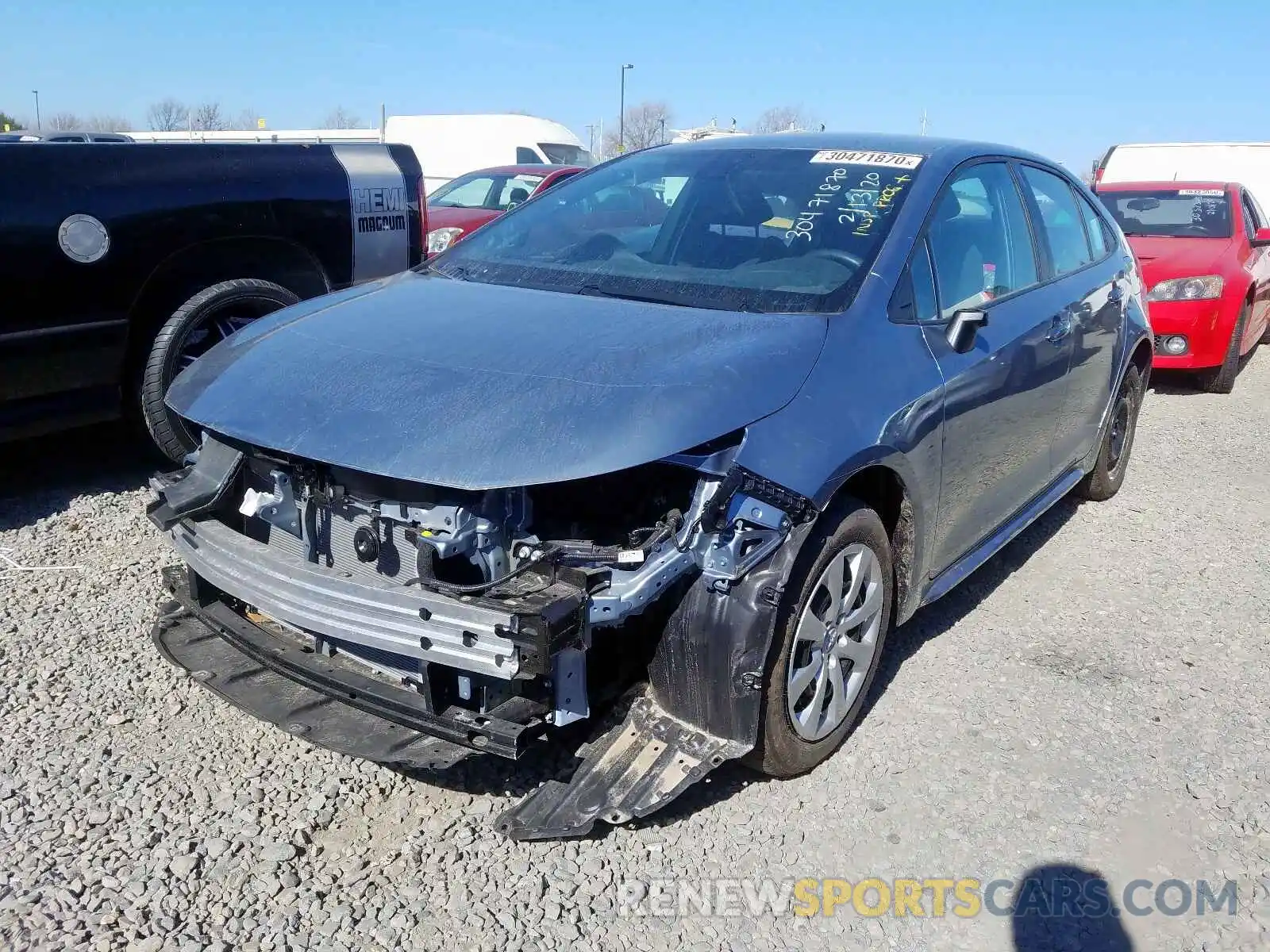 2 Photograph of a damaged car 5YFEPRAEXLP005779 TOYOTA COROLLA 2020