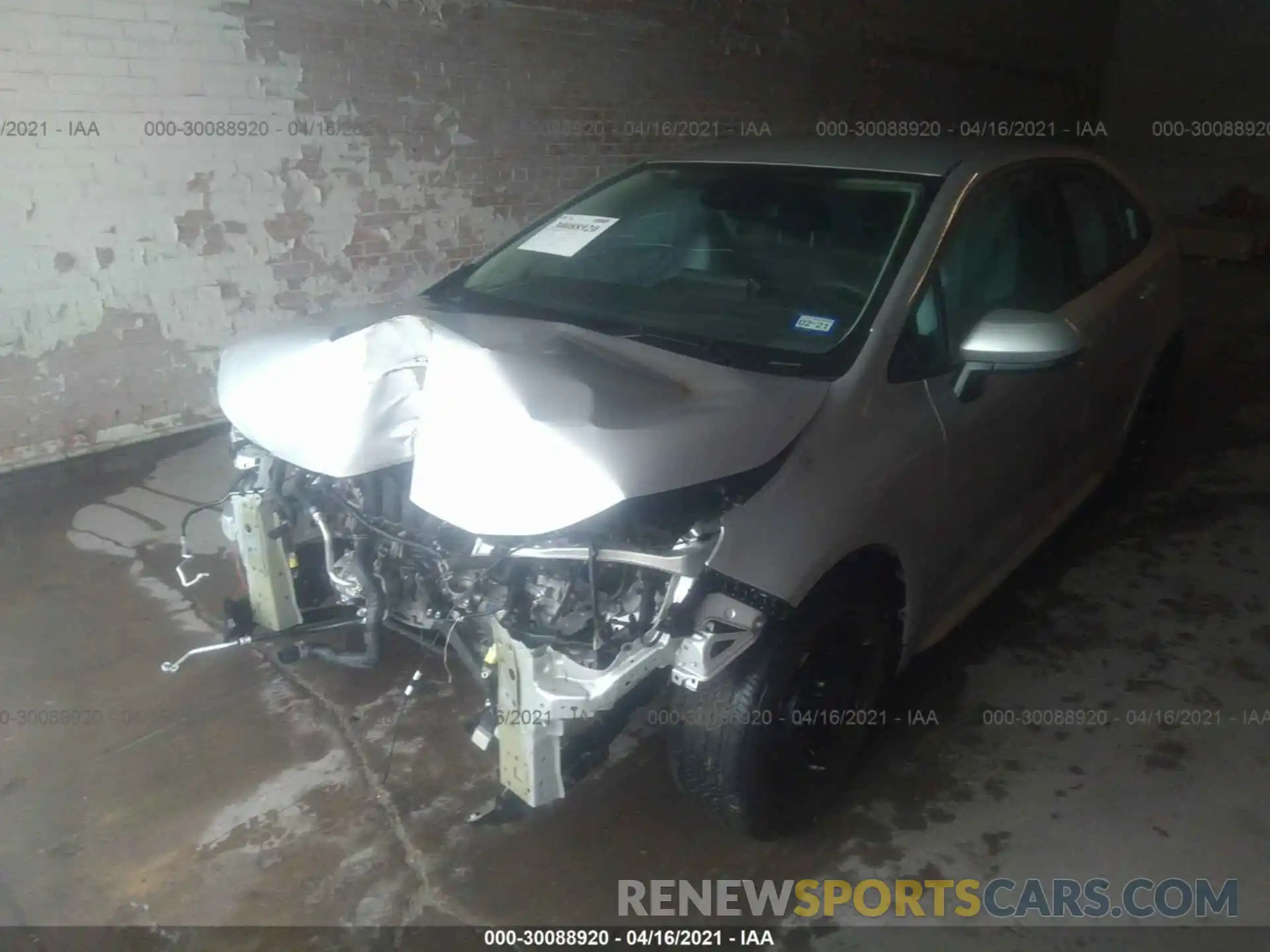 2 Photograph of a damaged car 5YFEPRAEXLP006317 TOYOTA COROLLA 2020