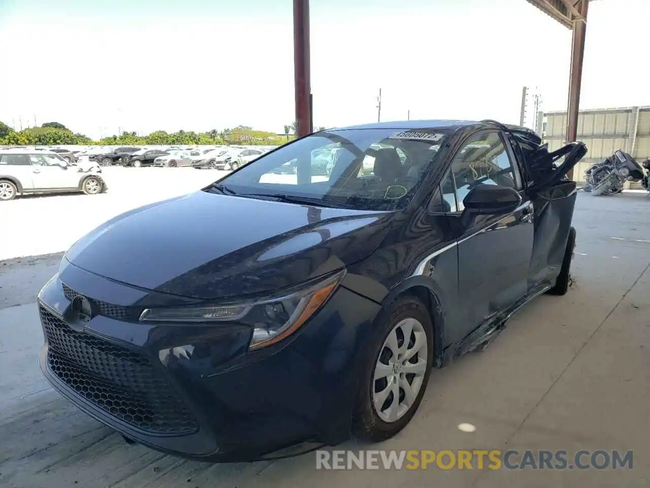 2 Photograph of a damaged car 5YFEPRAEXLP007063 TOYOTA COROLLA 2020