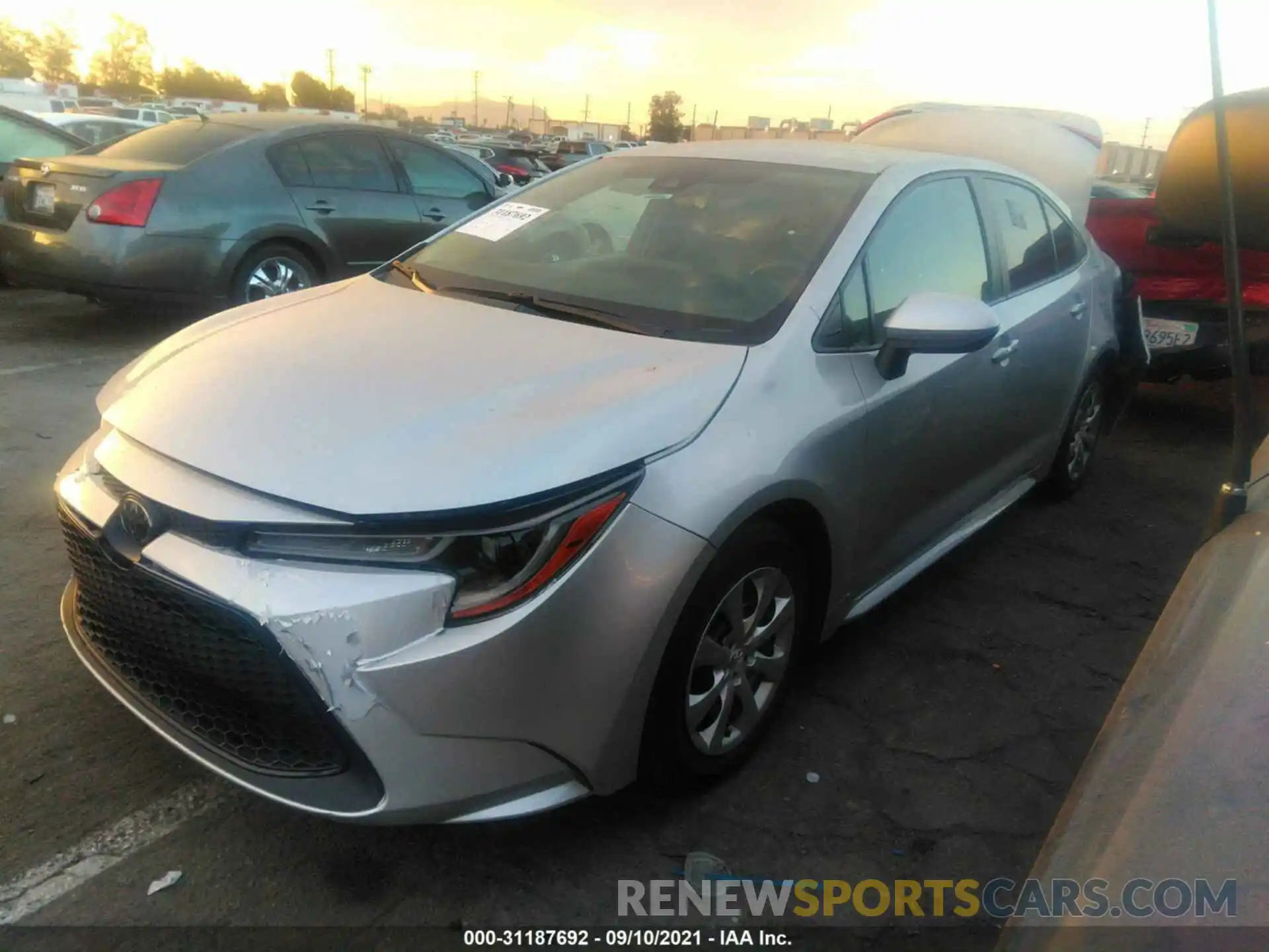 2 Photograph of a damaged car 5YFEPRAEXLP007581 TOYOTA COROLLA 2020