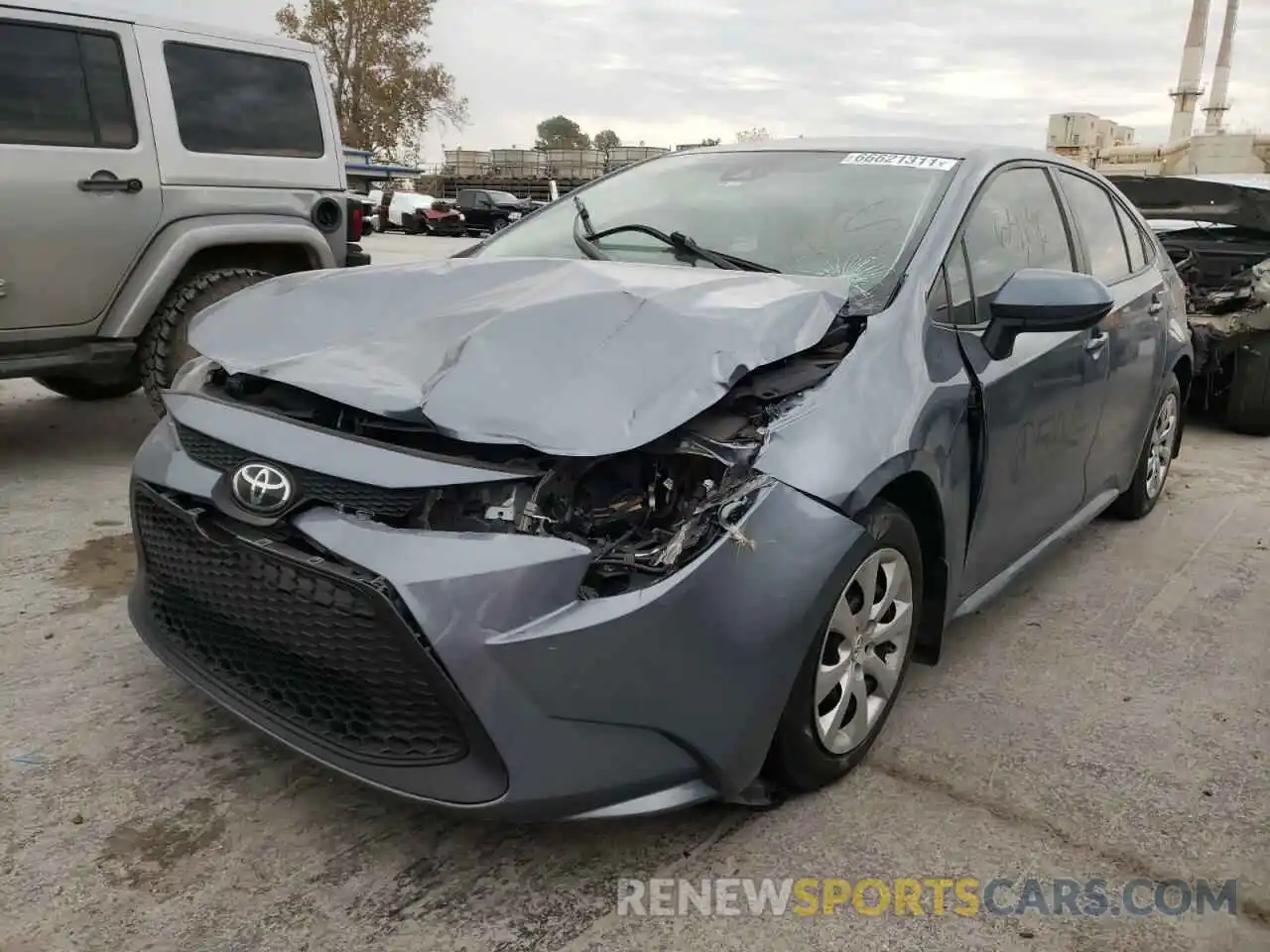 2 Photograph of a damaged car 5YFEPRAEXLP010495 TOYOTA COROLLA 2020