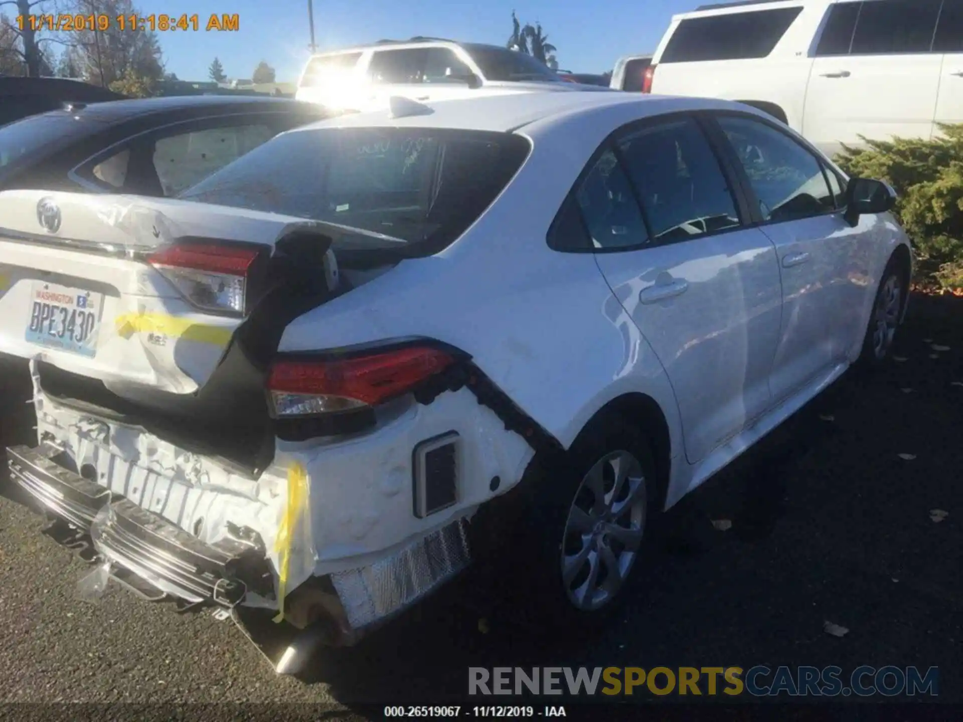 12 Photograph of a damaged car 5YFEPRAEXLP011002 TOYOTA COROLLA 2020