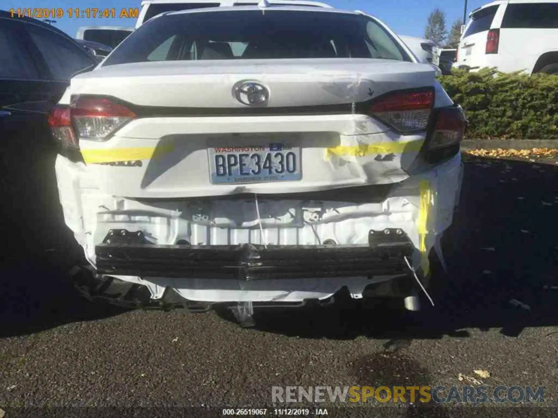 14 Photograph of a damaged car 5YFEPRAEXLP011002 TOYOTA COROLLA 2020