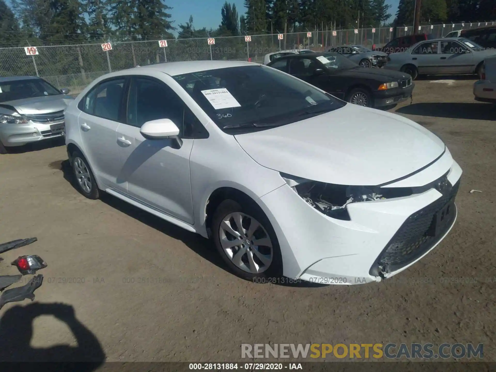 1 Photograph of a damaged car 5YFEPRAEXLP011579 TOYOTA COROLLA 2020