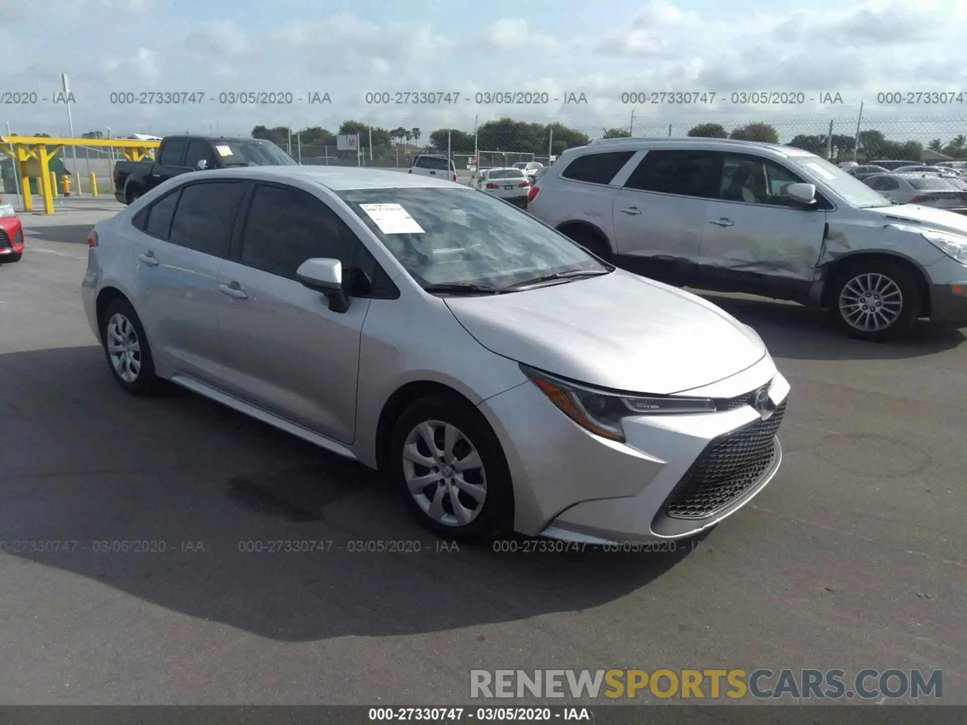 1 Photograph of a damaged car 5YFEPRAEXLP011646 TOYOTA COROLLA 2020