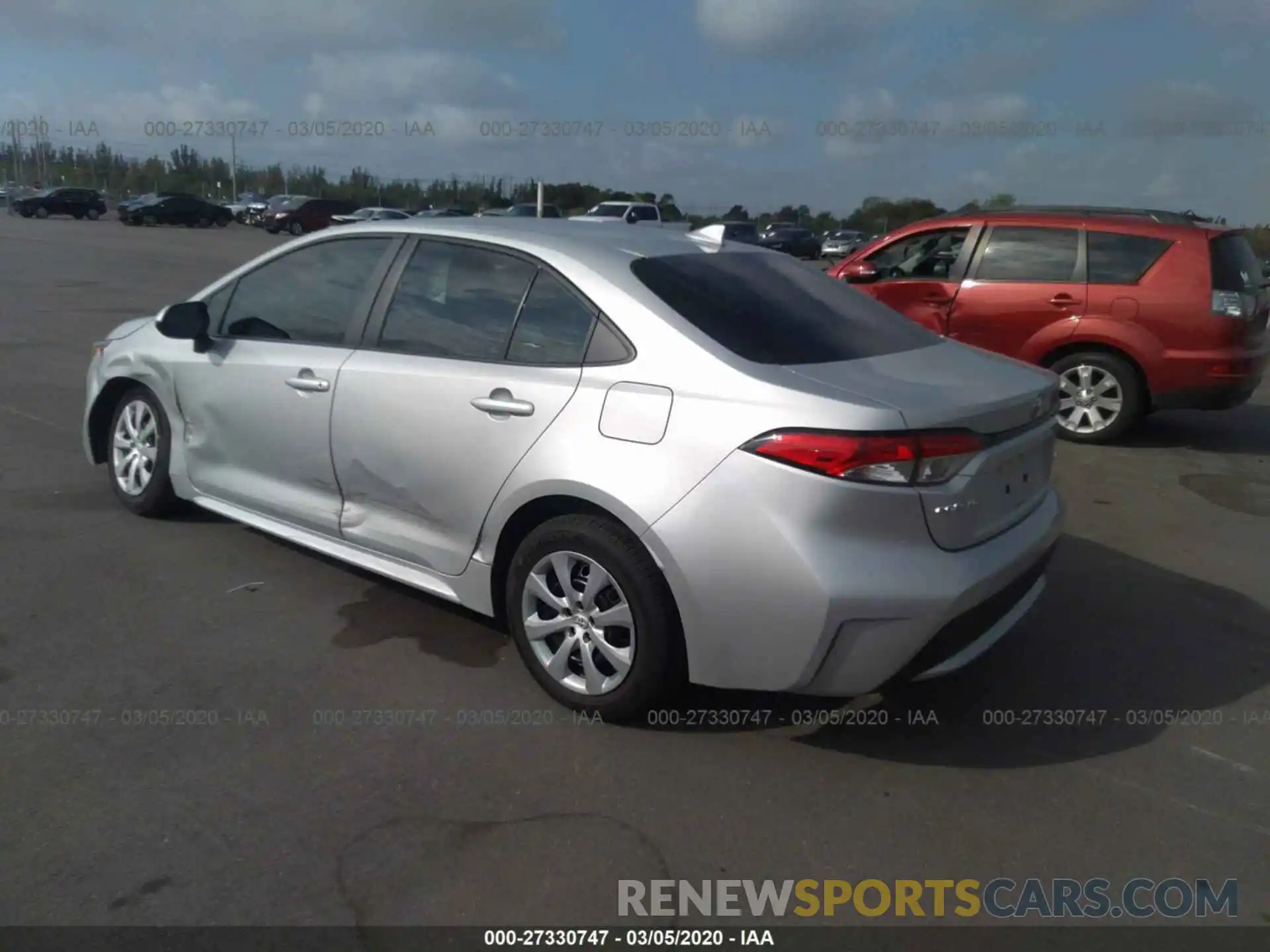 3 Photograph of a damaged car 5YFEPRAEXLP011646 TOYOTA COROLLA 2020