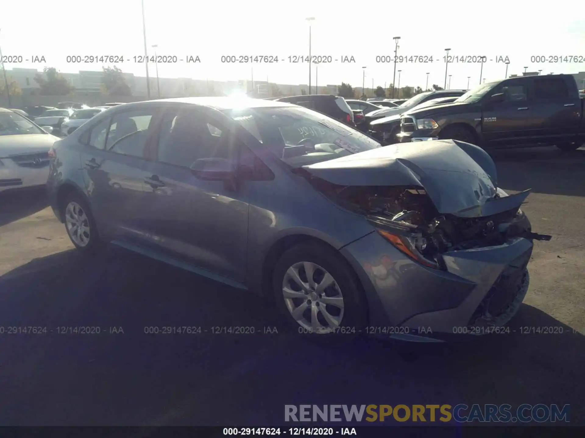 1 Photograph of a damaged car 5YFEPRAEXLP011940 TOYOTA COROLLA 2020