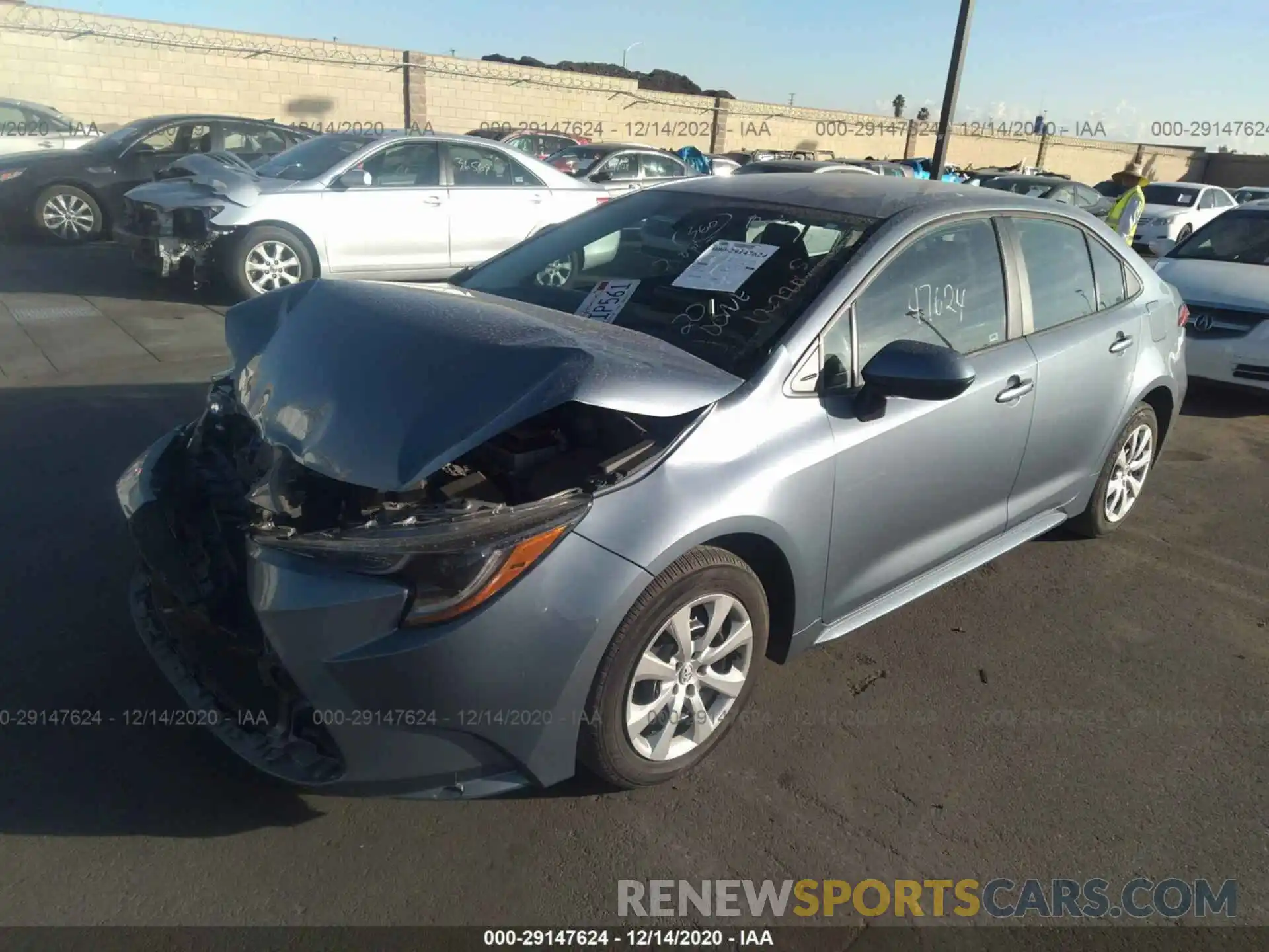 2 Photograph of a damaged car 5YFEPRAEXLP011940 TOYOTA COROLLA 2020