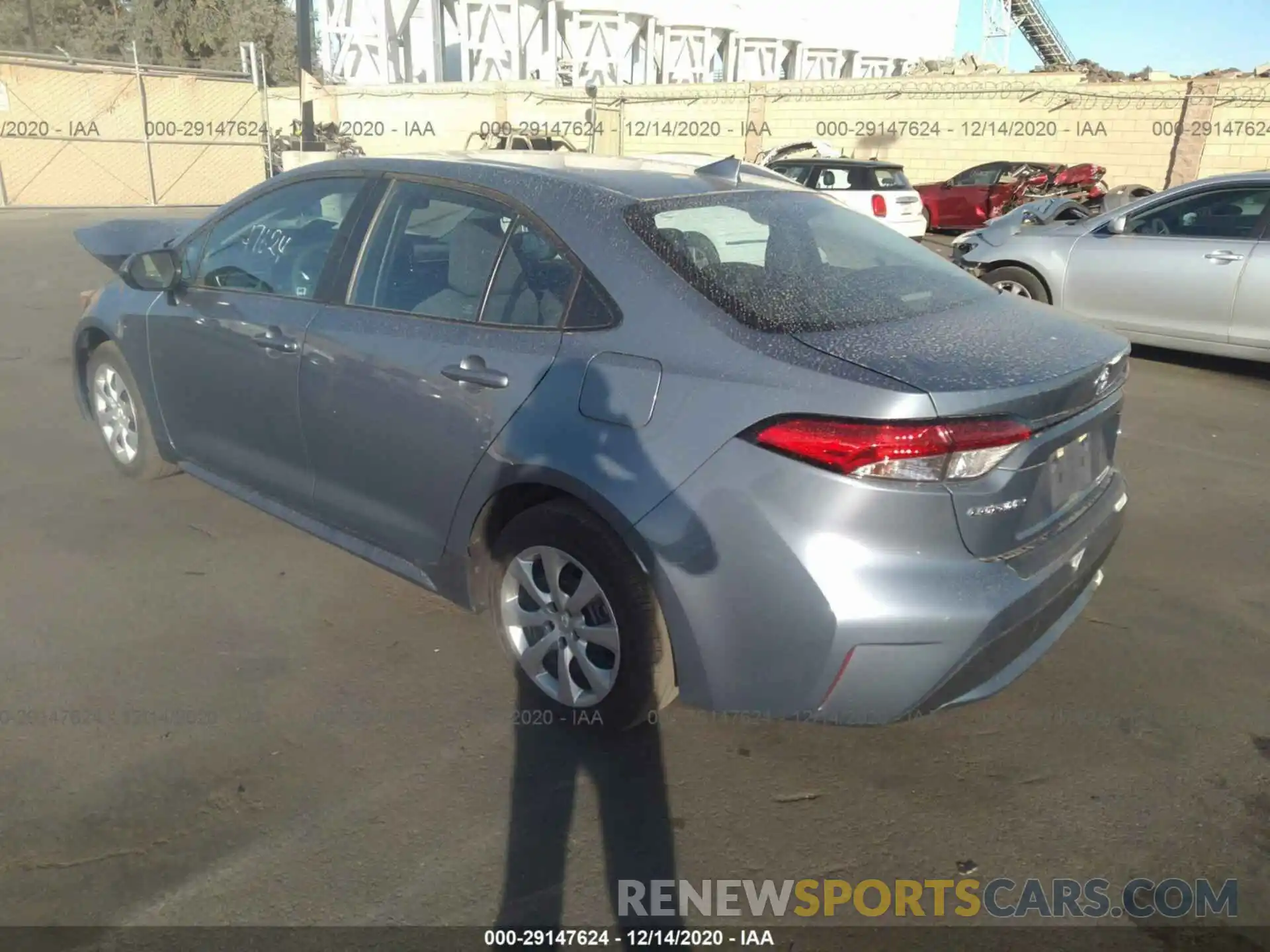 3 Photograph of a damaged car 5YFEPRAEXLP011940 TOYOTA COROLLA 2020