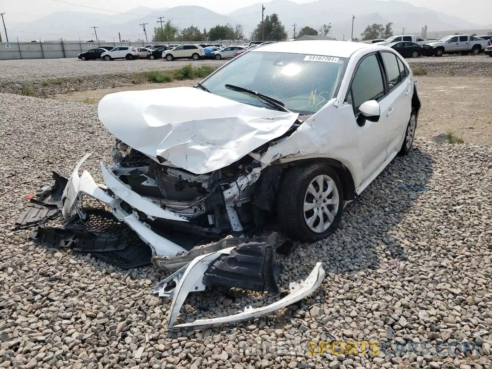 2 Photograph of a damaged car 5YFEPRAEXLP012988 TOYOTA COROLLA 2020