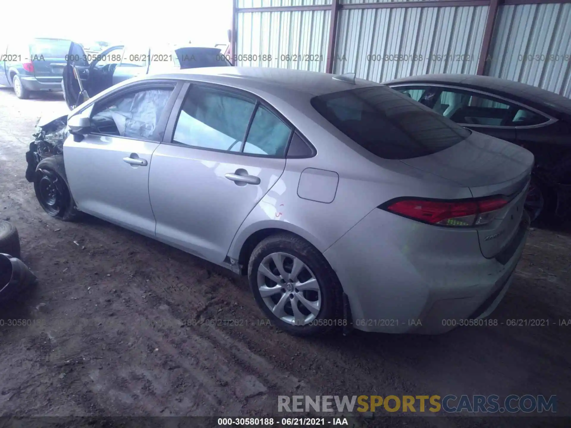 3 Photograph of a damaged car 5YFEPRAEXLP015602 TOYOTA COROLLA 2020