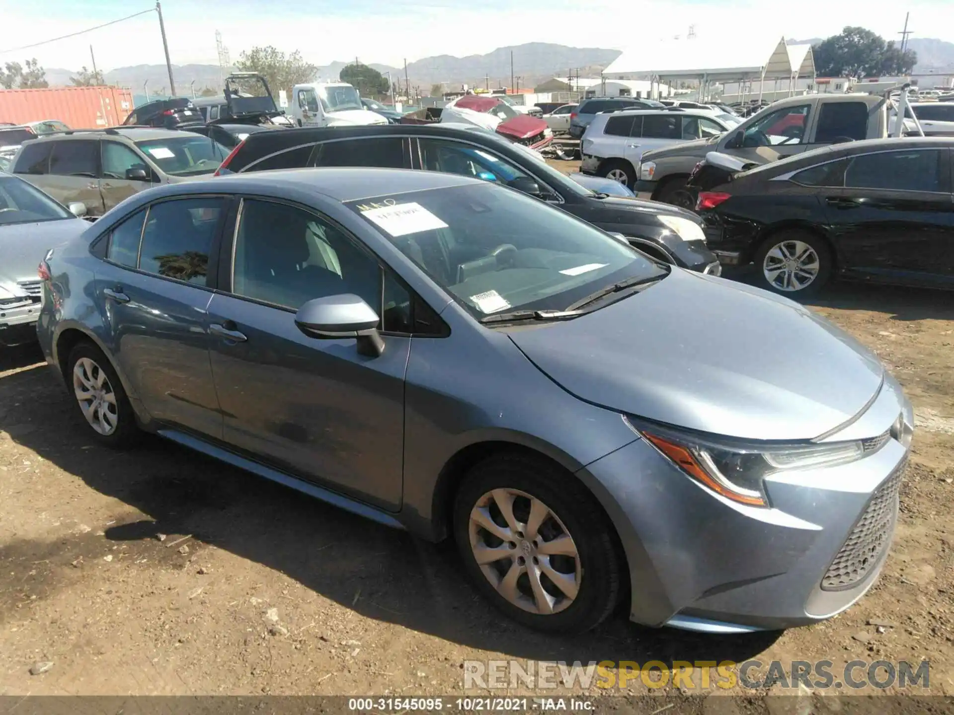 1 Photograph of a damaged car 5YFEPRAEXLP015924 TOYOTA COROLLA 2020