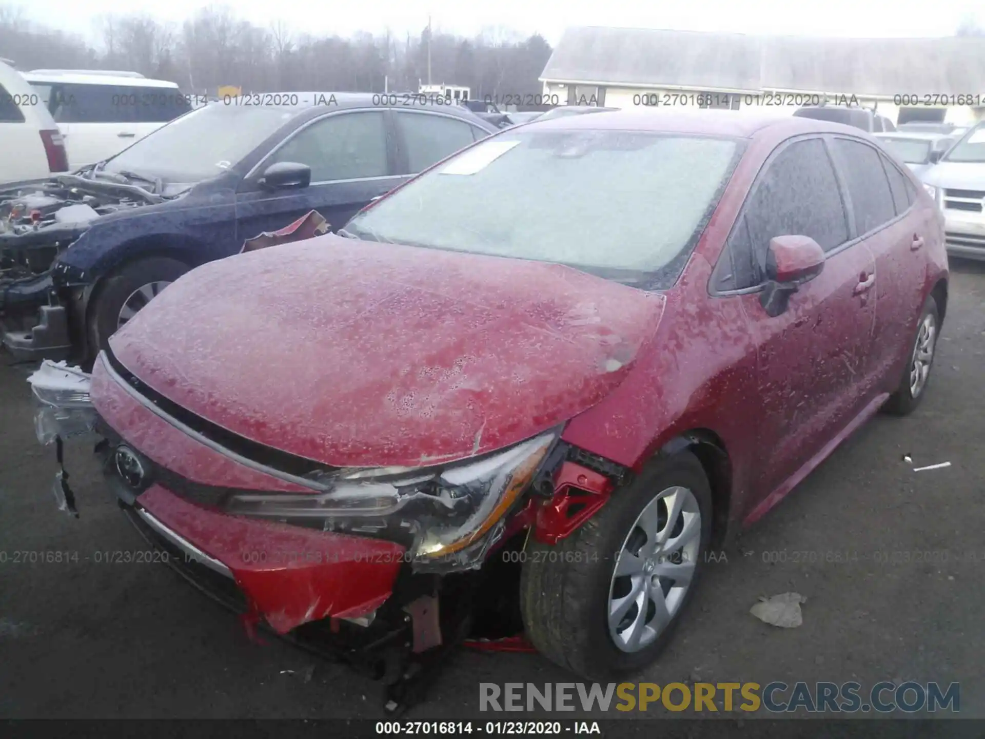 2 Photograph of a damaged car 5YFEPRAEXLP017592 TOYOTA COROLLA 2020