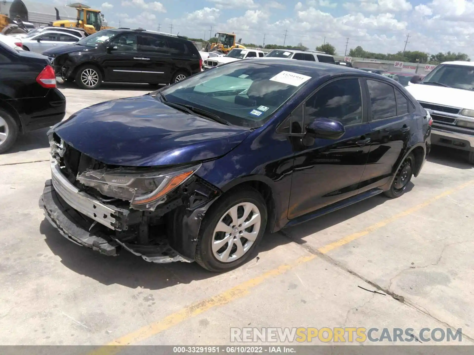 2 Photograph of a damaged car 5YFEPRAEXLP020315 TOYOTA COROLLA 2020