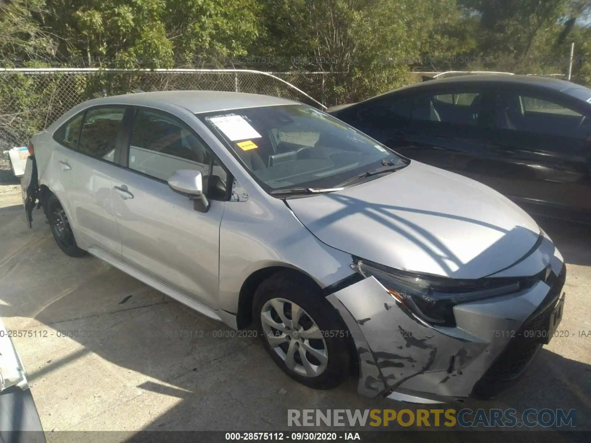 1 Photograph of a damaged car 5YFEPRAEXLP023277 TOYOTA COROLLA 2020