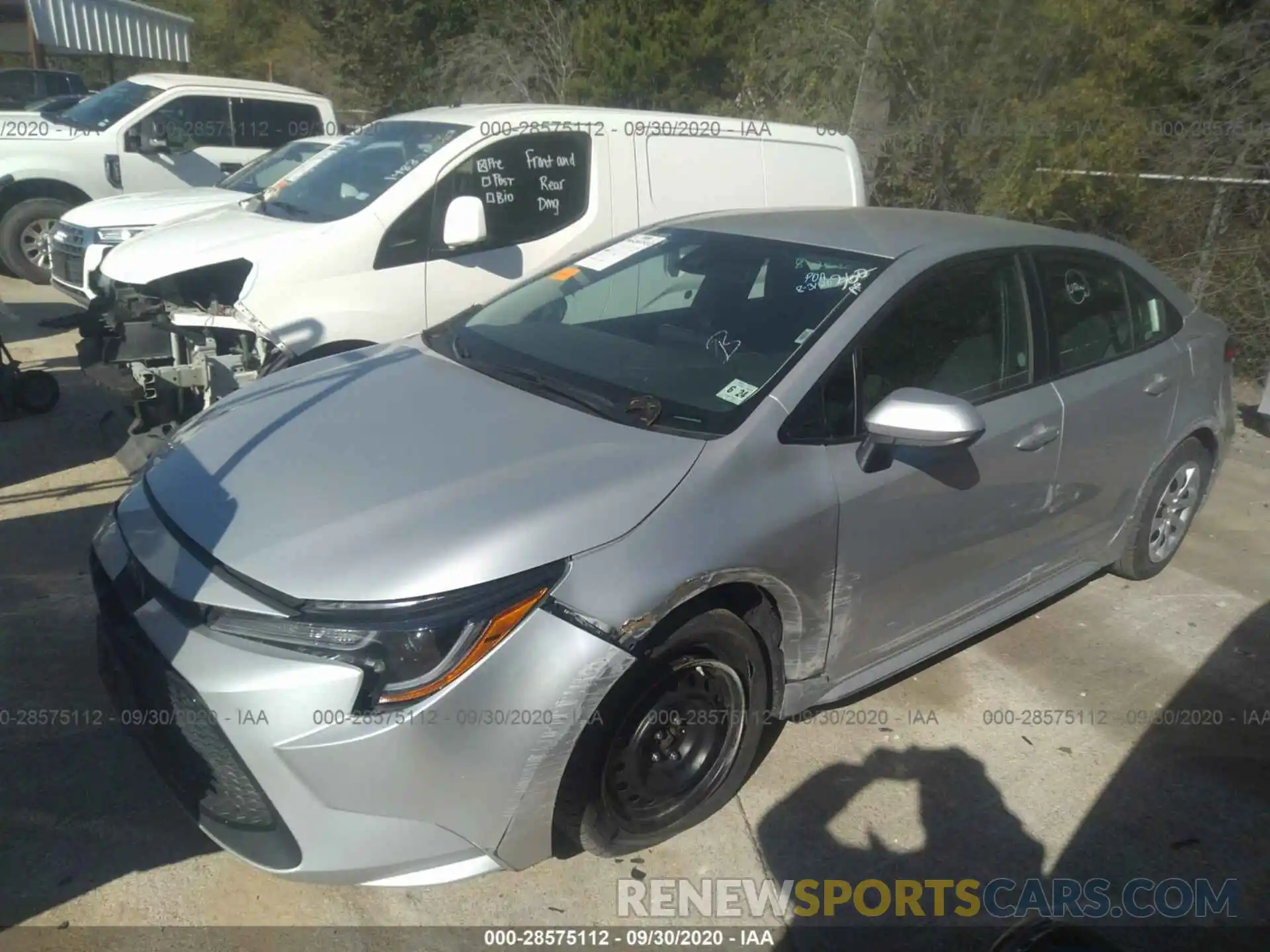 2 Photograph of a damaged car 5YFEPRAEXLP023277 TOYOTA COROLLA 2020