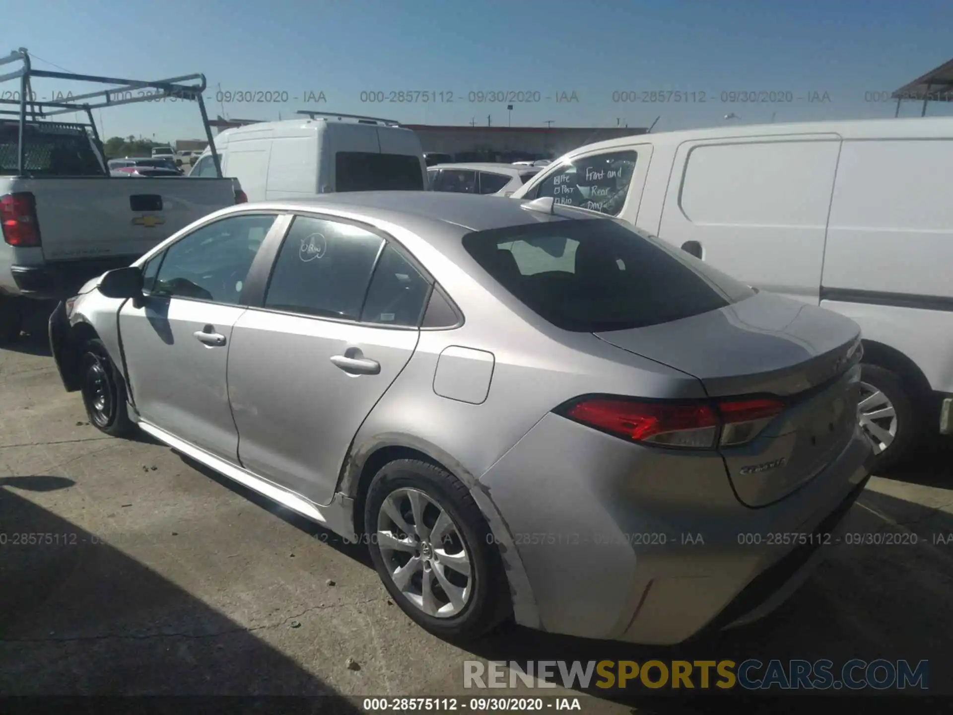 3 Photograph of a damaged car 5YFEPRAEXLP023277 TOYOTA COROLLA 2020