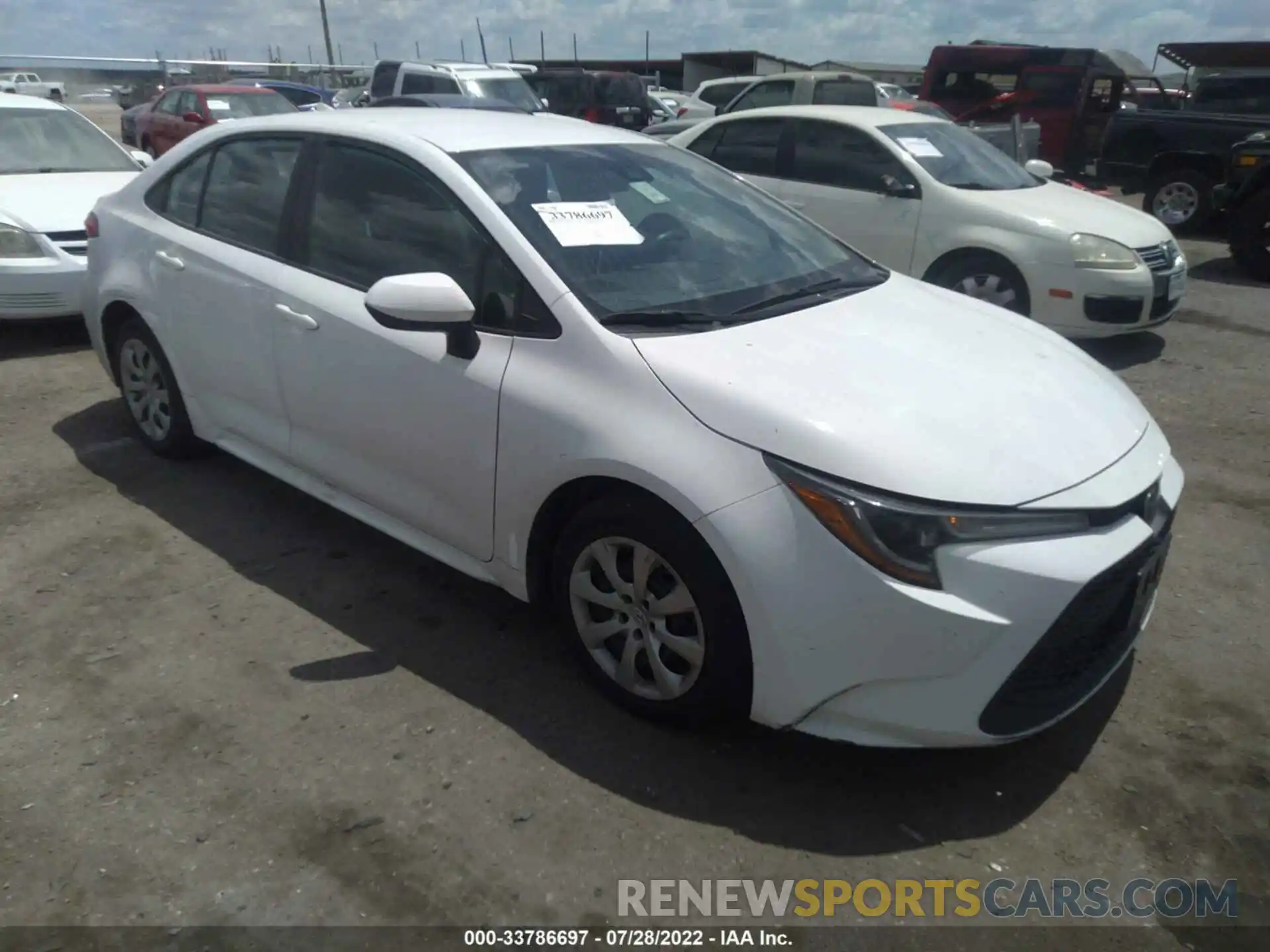 1 Photograph of a damaged car 5YFEPRAEXLP023568 TOYOTA COROLLA 2020