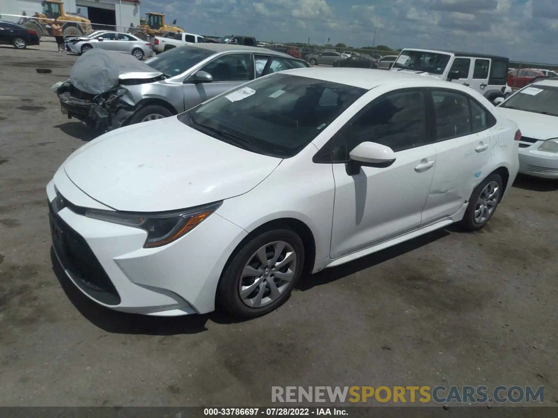 2 Photograph of a damaged car 5YFEPRAEXLP023568 TOYOTA COROLLA 2020