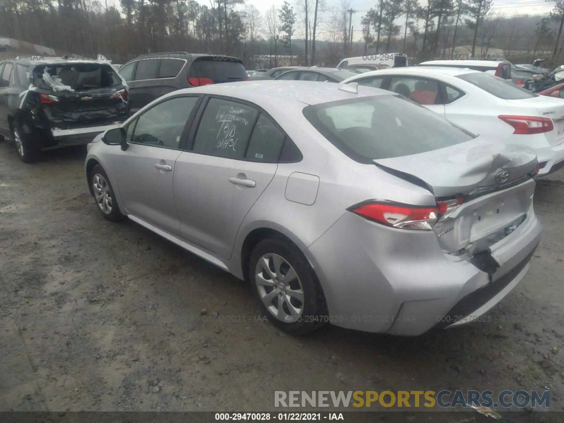 3 Photograph of a damaged car 5YFEPRAEXLP026681 TOYOTA COROLLA 2020