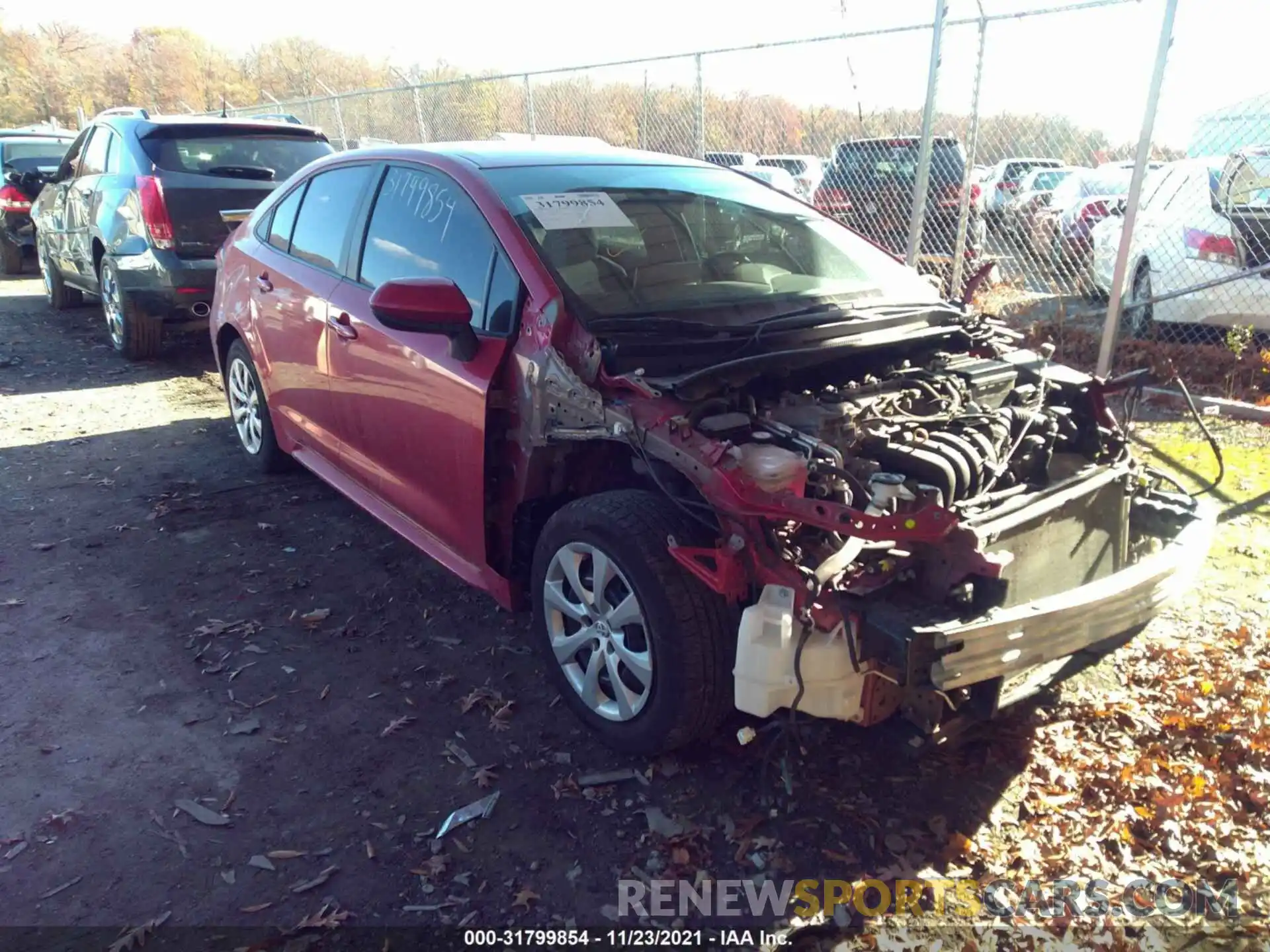 1 Photograph of a damaged car 5YFEPRAEXLP027216 TOYOTA COROLLA 2020