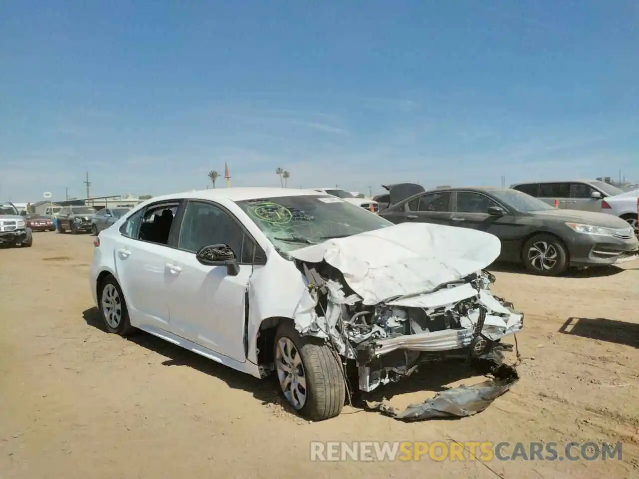 1 Photograph of a damaged car 5YFEPRAEXLP027328 TOYOTA COROLLA 2020